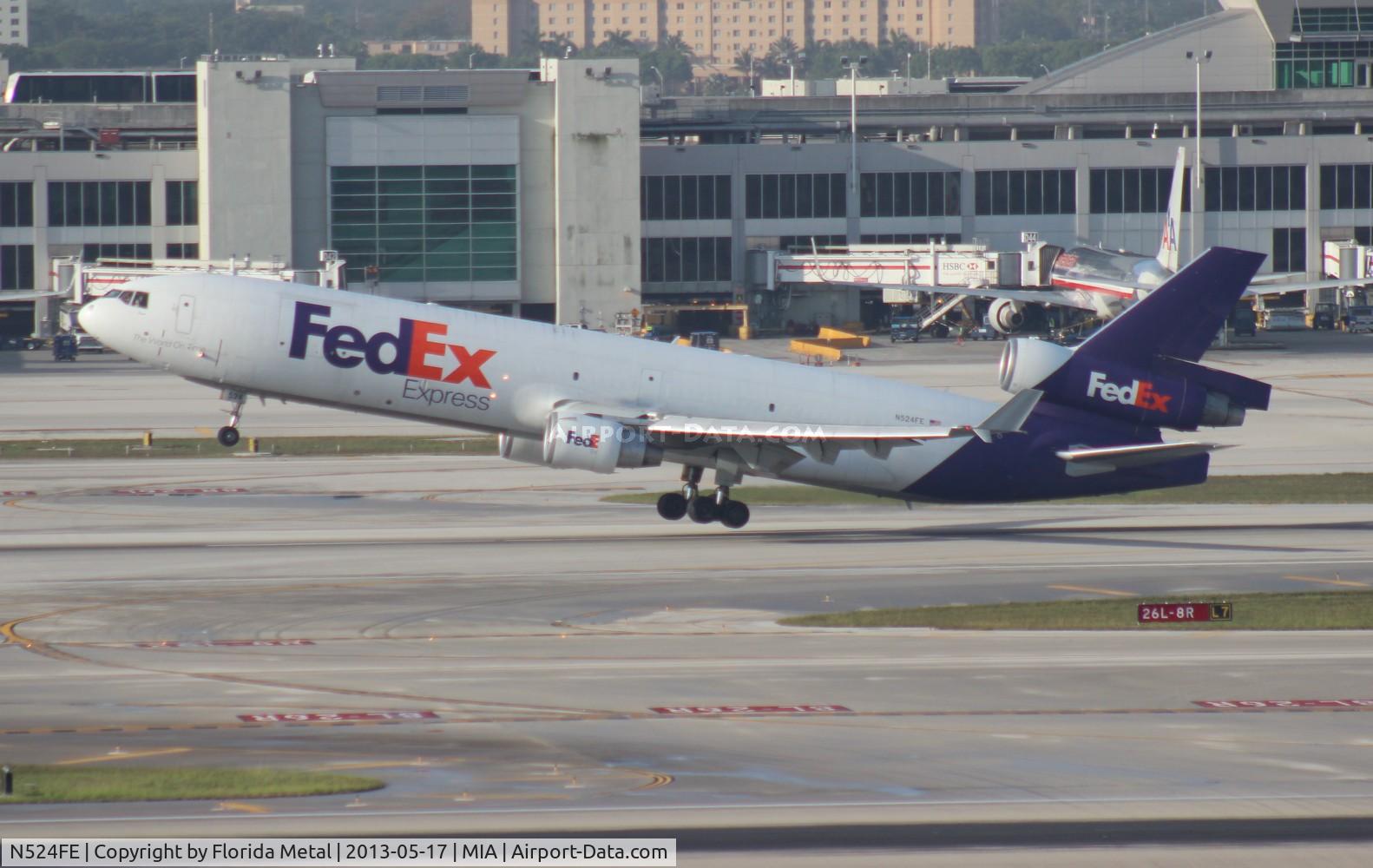 N524FE, 1993 McDonnell Douglas MD-11F C/N 48480, Fed Ex MD-11F