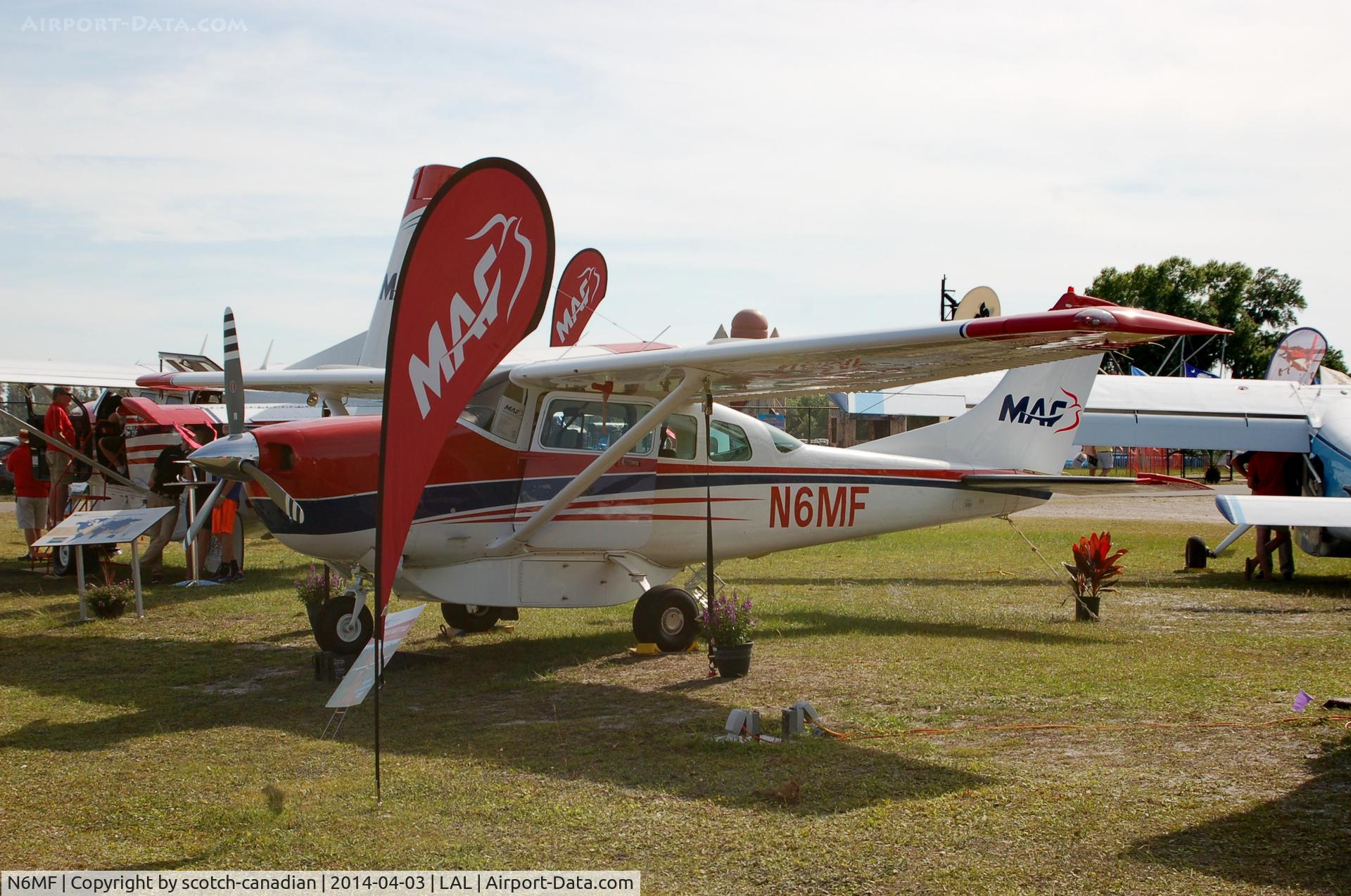 N6MF, 1981 Cessna U206G Stationair C/N U20605926, 1981 Cessna U206G, N6MF, at 2014 Sun n Fun, Lakeland Linder Regional Airport, Lakeland, FL