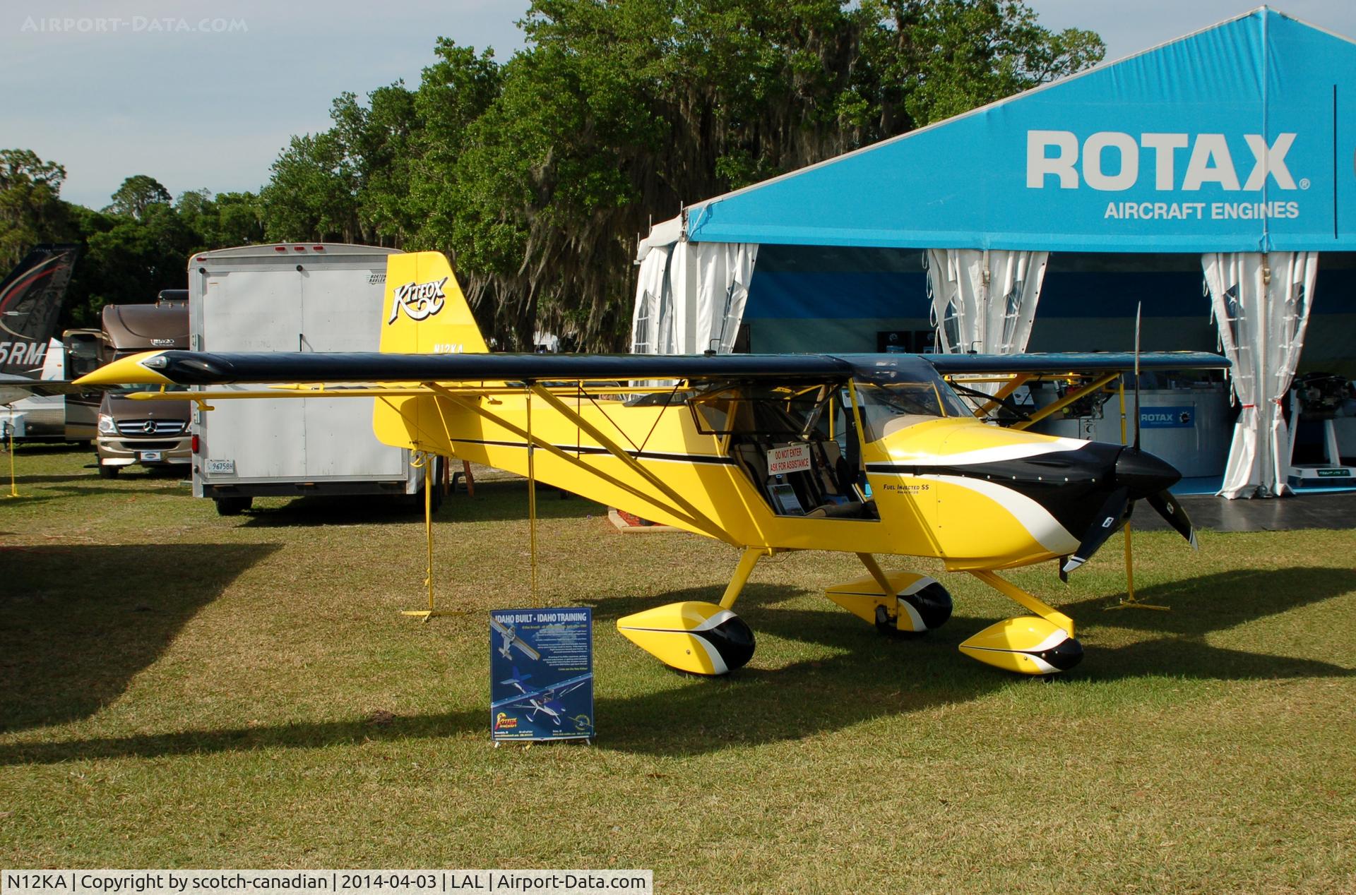 N12KA, 2010 Kitfox Aircraft Super Sport C/N KA0706003, John Mcbean KITFOX SUPER SPORT, N12KA, at 2014 Sun n Fun, Lakeland Linder Regional Airport, Lakeland, FL
