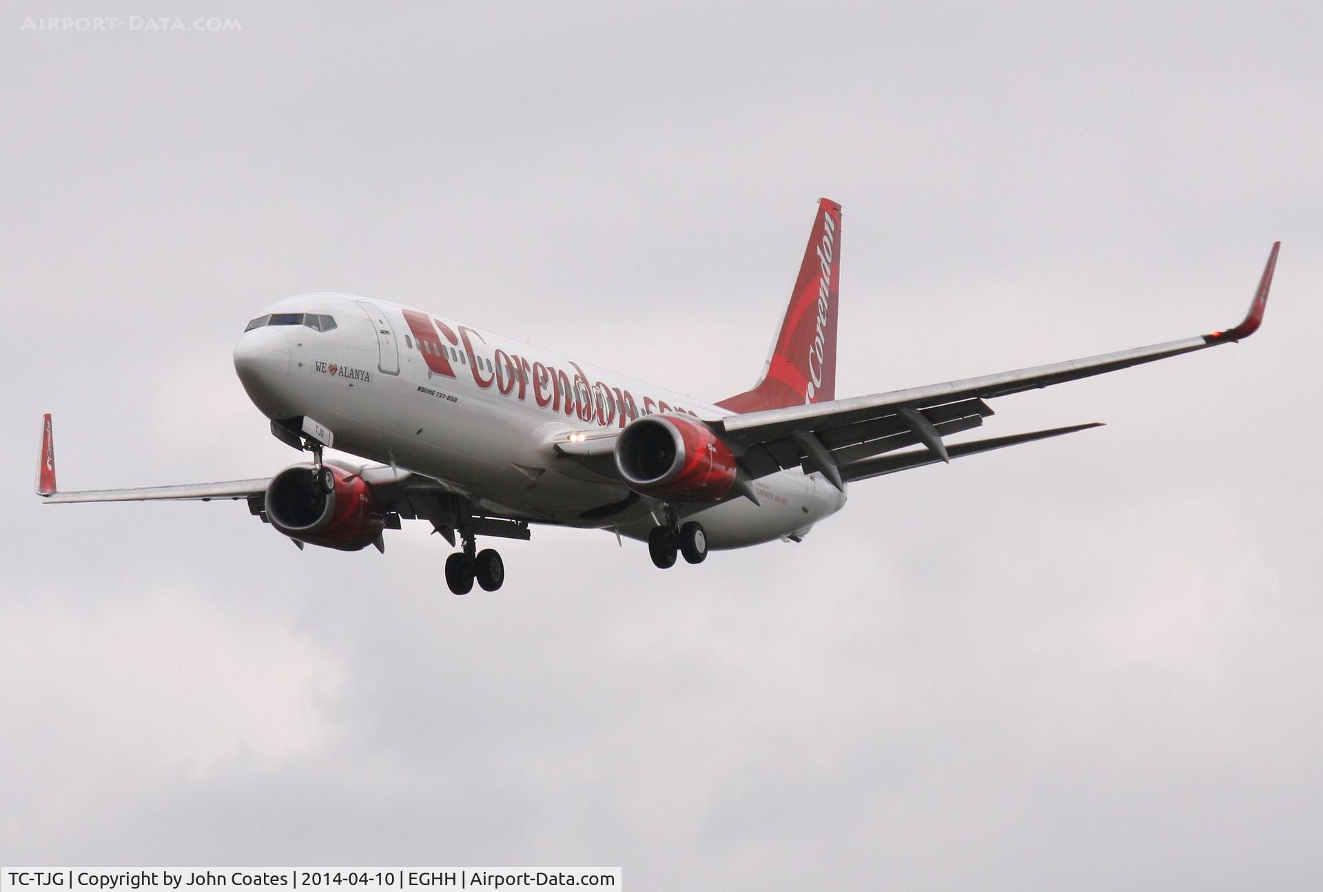TC-TJG, 1999 Boeing 737-86J C/N 29120, First Corendon to visit BOH on approach