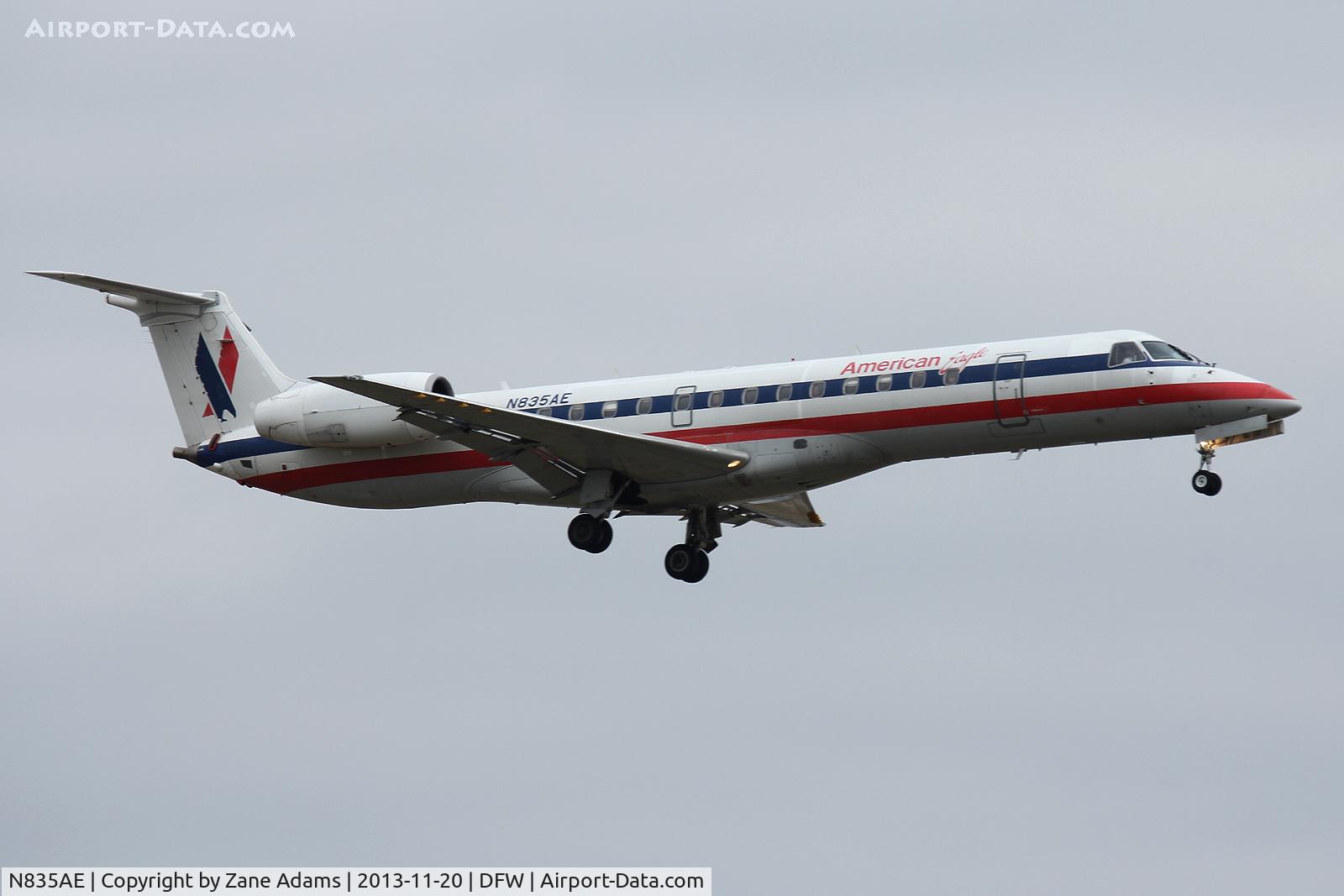 N835AE, 2002 Embraer ERJ-140LR (EMB-135KL) C/N 145634, American Eagle at DFW Airport