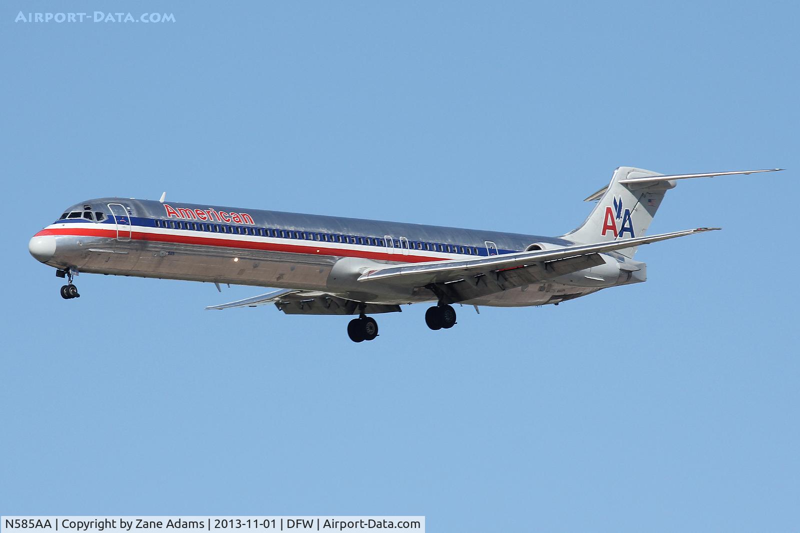 N585AA, 1991 McDonnell Douglas MD-82 (DC-9-82) C/N 53248, American Airlines at DFW Airport