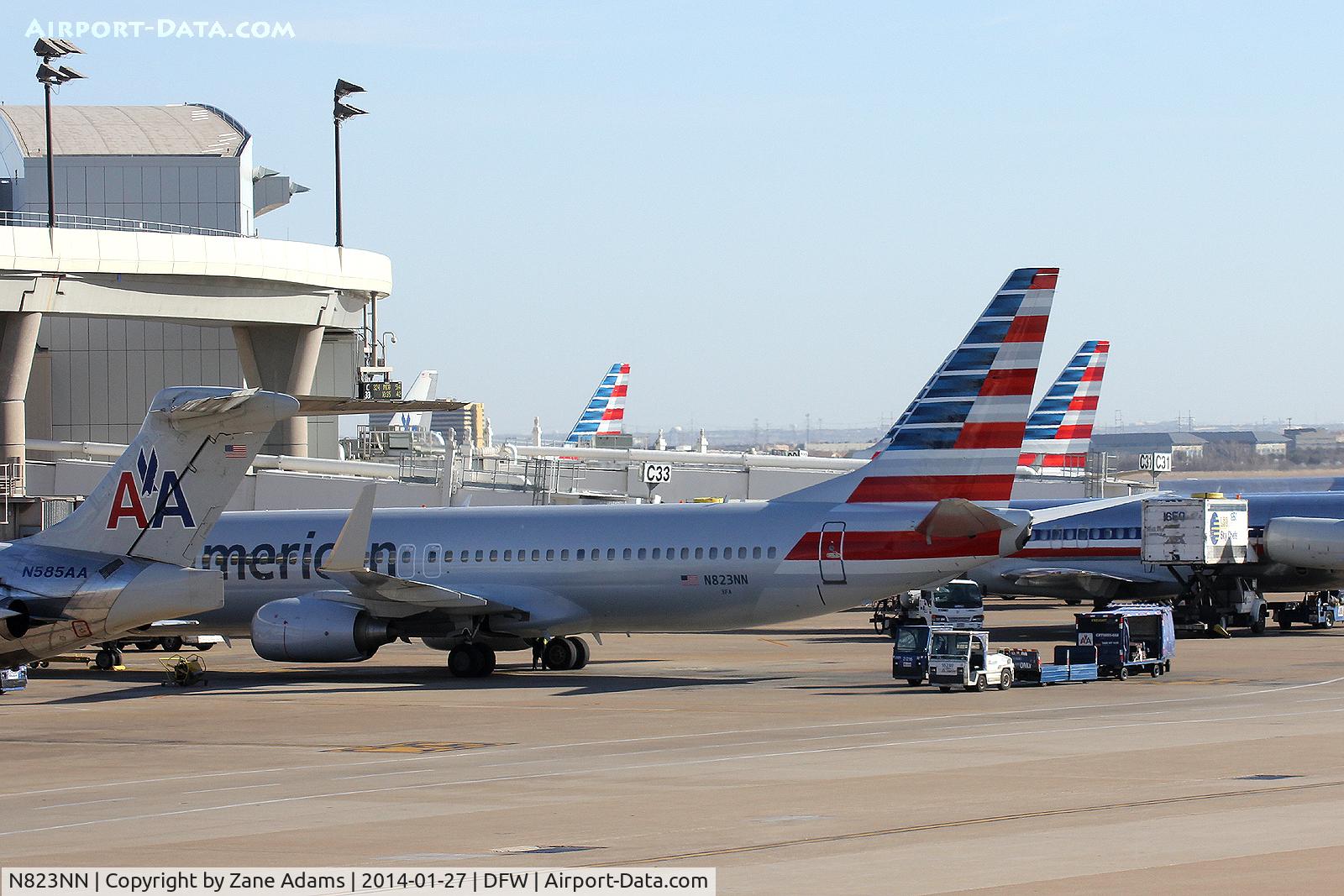 N823NN, 2010 Boeing 737-823 C/N 29560, American Airlines at the gate - DFW Airport