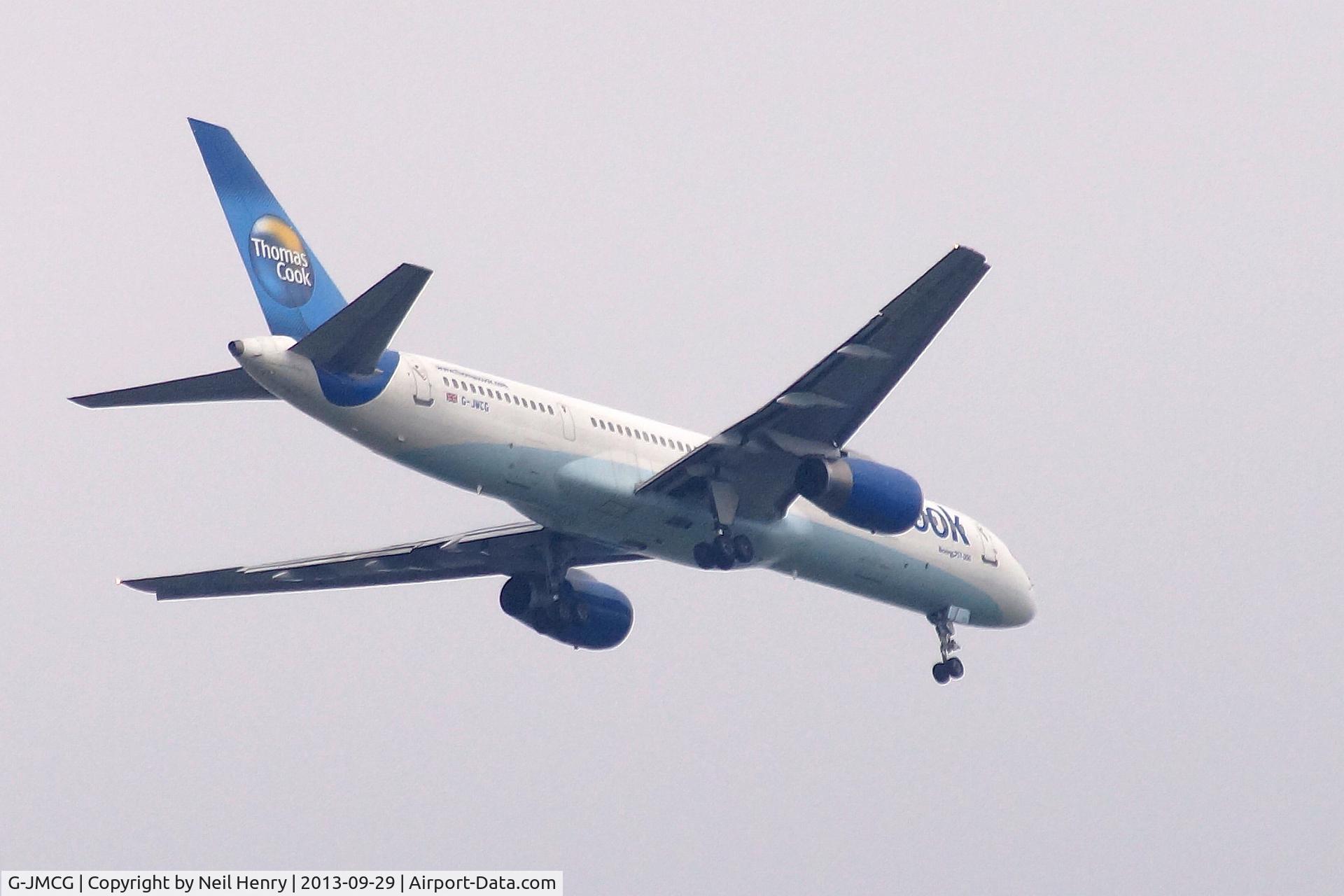 G-JMCG, 1995 Boeing 757-2G5 C/N 26278, on eastern approach to London Gatwick - over Newchapel, Surrey, UK
