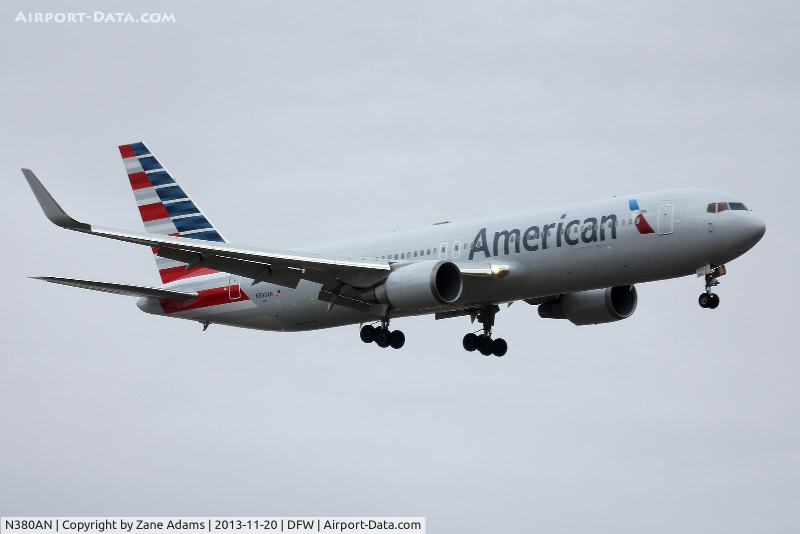N380AN, 1993 Boeing 767-323 C/N 25449, American Airlines at DFW Airport
