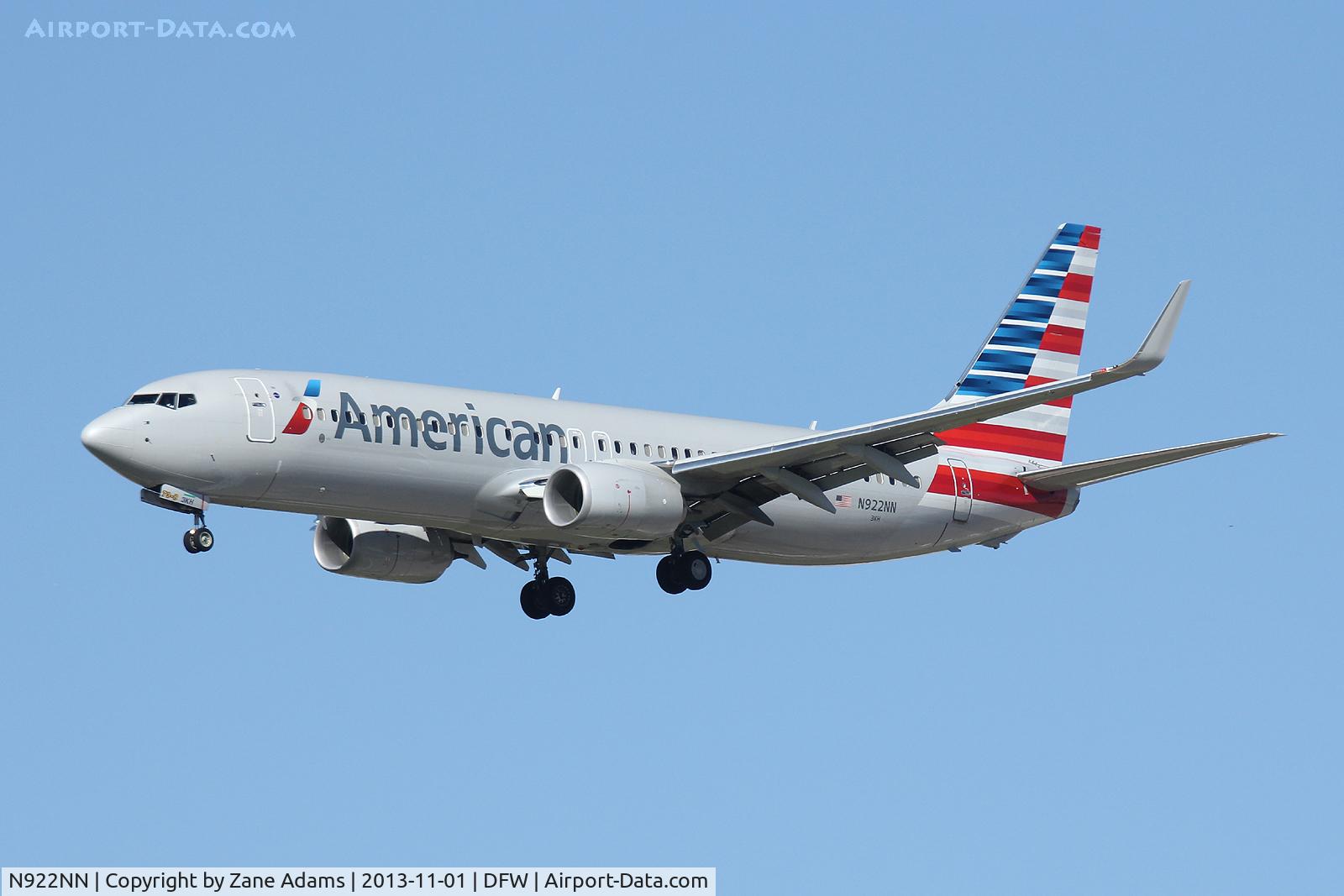 N922NN, 2013 Boeing 737-823 C/N 29574, American Airlines at DFW Airport
