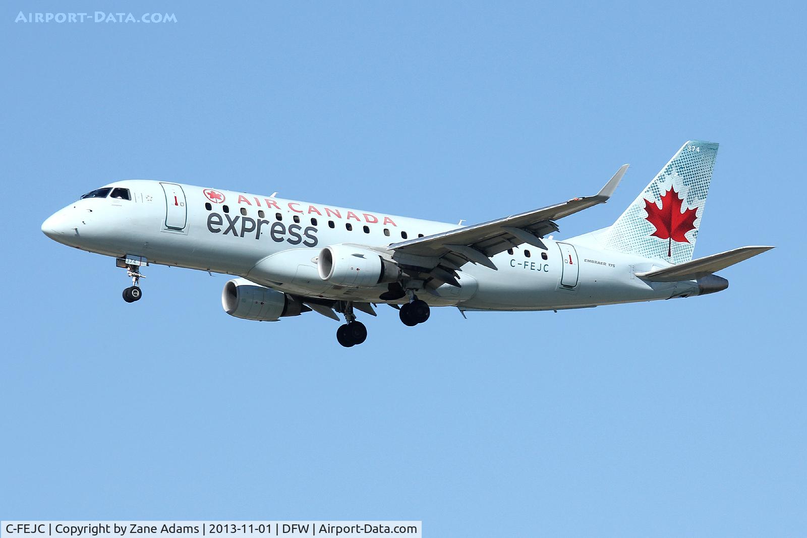 C-FEJC, 2005 Embraer 175SU (ERJ-170-200SU) C/N 17000089, Landing at DFW Airport