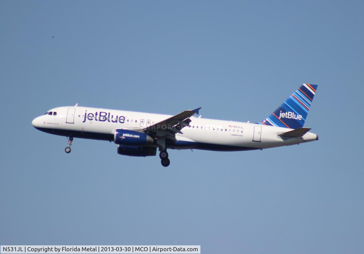 N531JL, 2001 Airbus A320-232 C/N 1650, Jet Blue A320