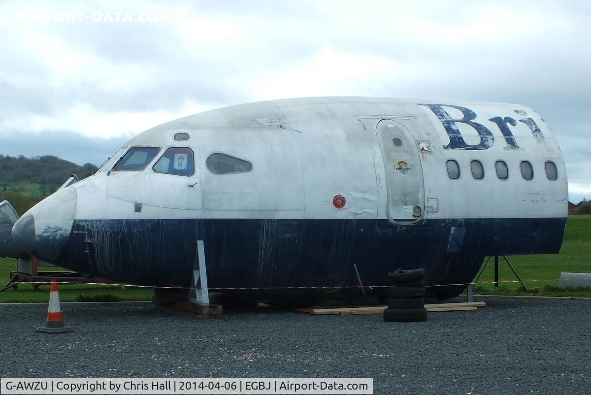 G-AWZU, 1971 Hawker Siddeley HS-121 Trident 3B-101 C/N 2321, at the Jet Age Museum, Staverton