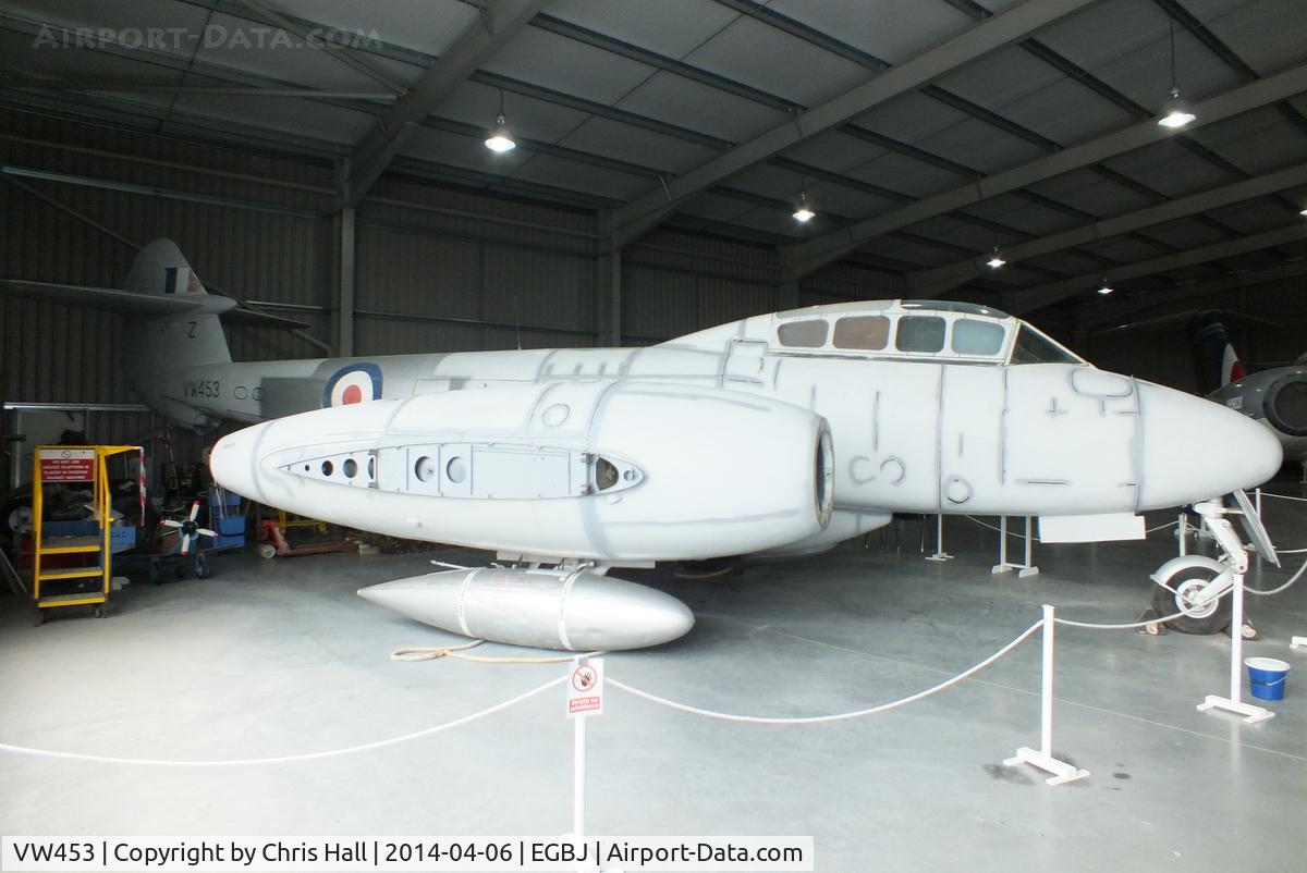 VW453, 1949 Gloster Meteor T7 C/N Not found  VW453, at the Jet Age Museum, Staverton