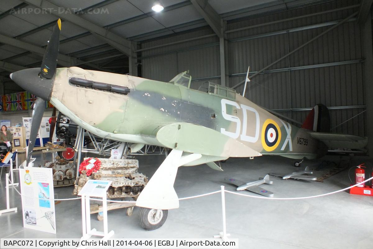 BAPC072, Hawker Hurricane Replica C/N BAPC.072, at the Jet Age Museum, Staverton