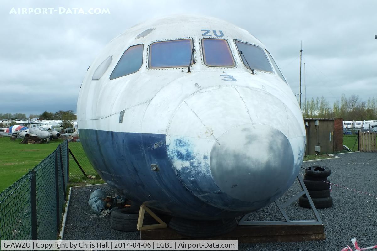 G-AWZU, 1971 Hawker Siddeley HS-121 Trident 3B-101 C/N 2321, at the Jet Age Museum, Staverton