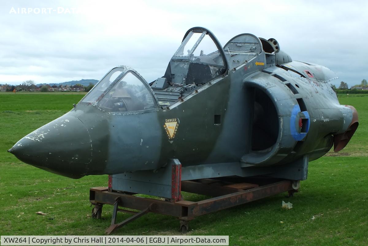 XW264, 1969 Hawker Siddeley Harrier T2 C/N 212003, at the Jet Age Museum, Staverton