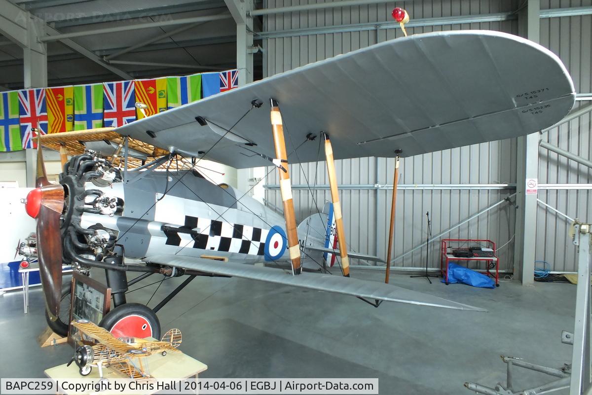 BAPC259, Gloster Gamecock Replica C/N BAPC.259, at the Jet Age Museum, Staverton