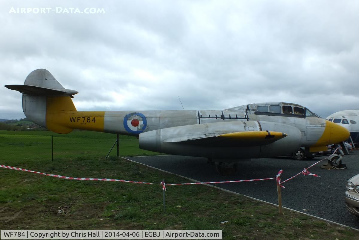 WF784, Gloster Meteor T.7 C/N Not found WF784, at the Jet Age Museum, Staverton