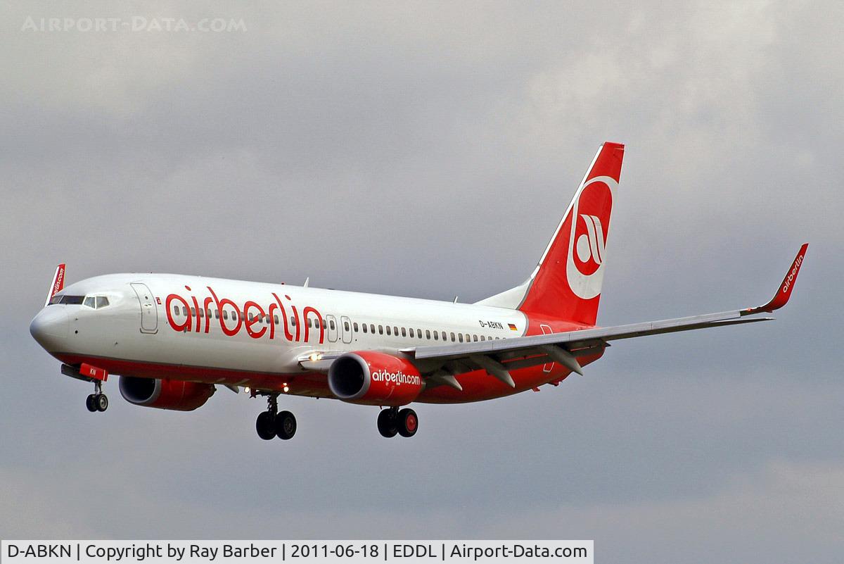 D-ABKN, 2010 Boeing 737-86J C/N 37756, Boeing 737-86J [37756] (Air Berlin) Dusseldorf~D 18/06/2011