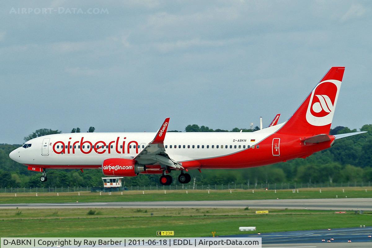 D-ABKN, 2010 Boeing 737-86J C/N 37756, Boeing 737-86J [37756] (Air Berlin) Dusseldorf~D 18/06/2011