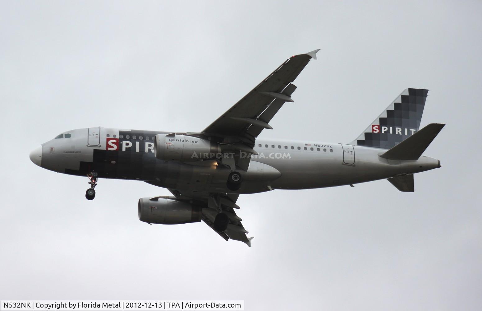 N532NK, 2007 Airbus A319-132 C/N 3165, Spirit A319