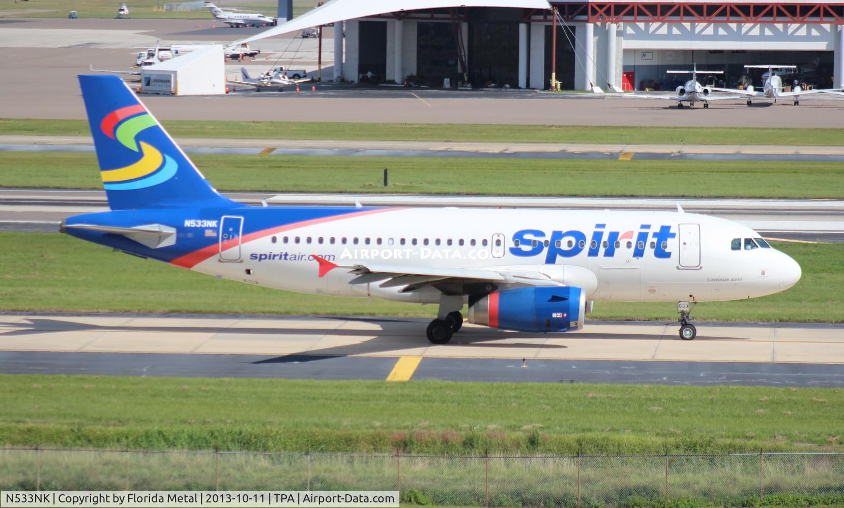N533NK, 2008 Airbus A319-132 C/N 3393, Spirit A319
