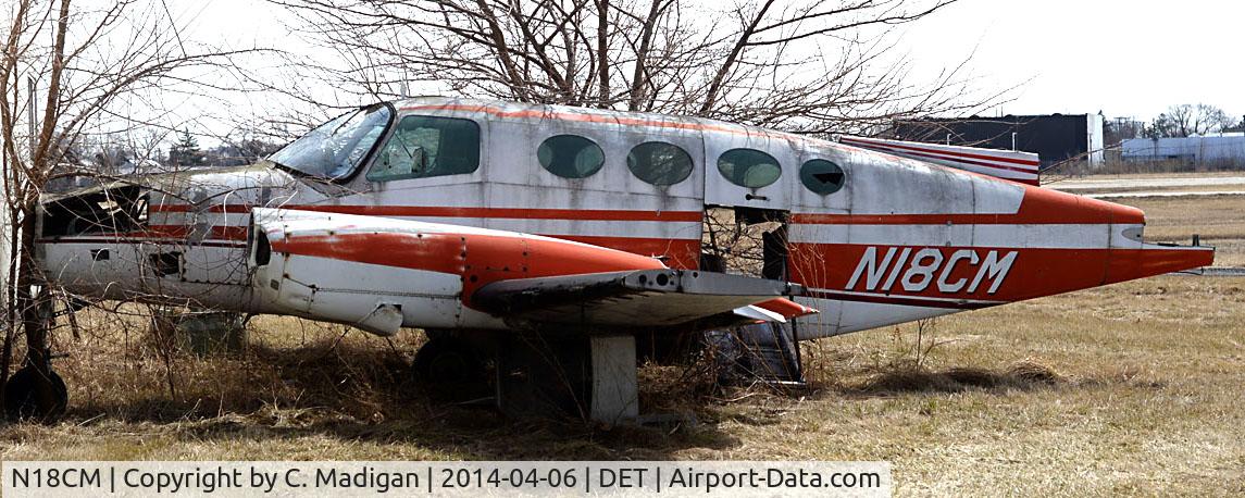 N18CM, Cessna 411 C/N 4110199, At Detroit City Airport  (Coleman A. Young)