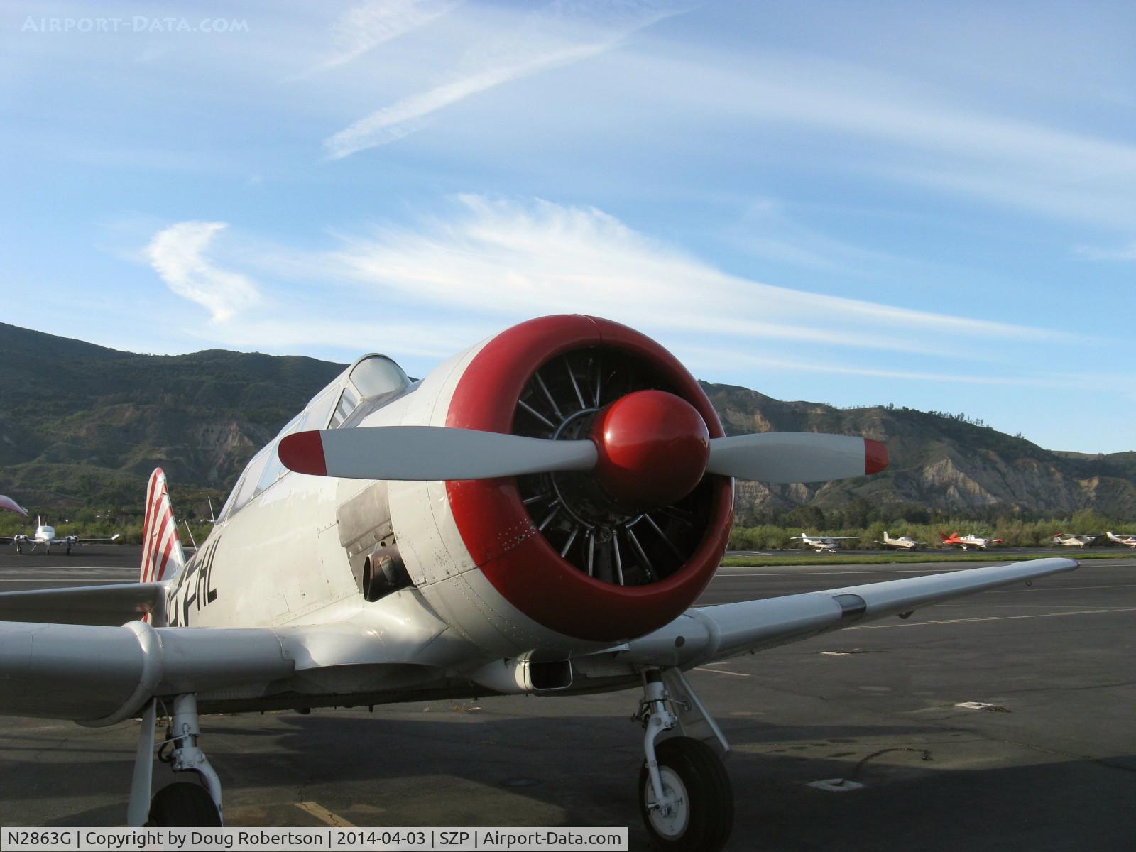 N2863G, 1958 North American SNJ-6 Texan C/N 121-43131, 1958 North American SNJ-6, P&W Wasp R-1340 600 Hp, cowl and CS prop