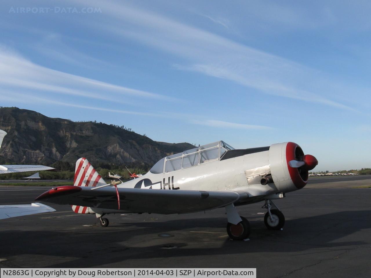 N2863G, 1958 North American SNJ-6 Texan C/N 121-43131, 1958 North American SNJ-6, P&W Wasp R-1340 600 Hp