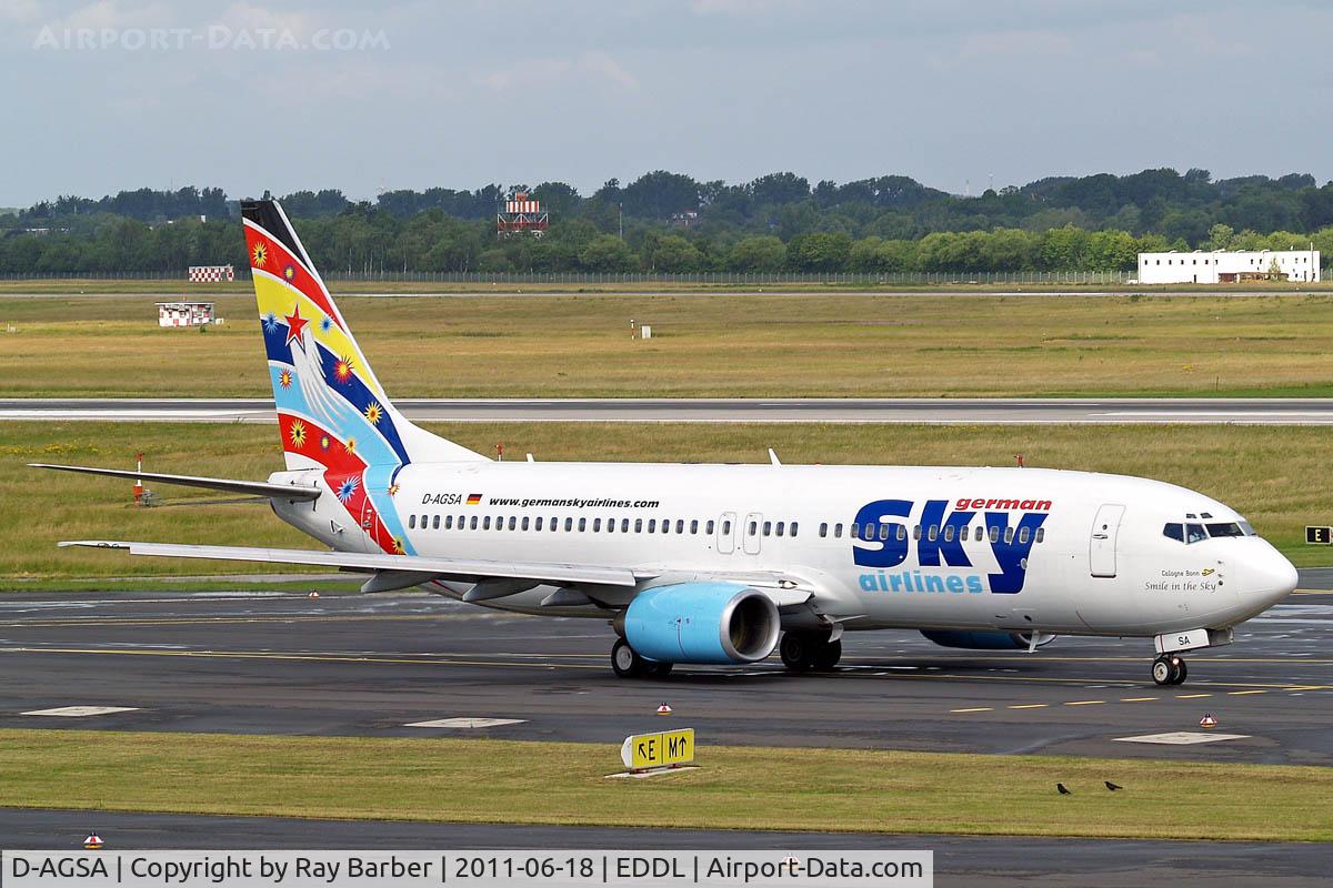 D-AGSA, 2000 Boeing 737-883 C/N 28323, Boeing 737-883 [28323] (German Sky Airlines) Dusseldorf~D 18/06/2011