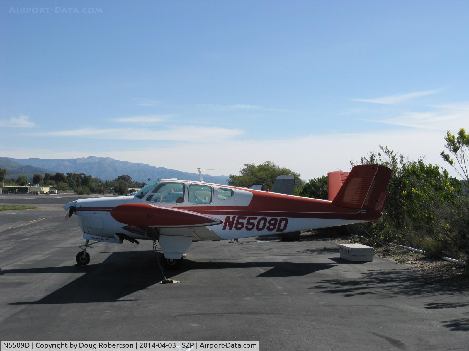 N5509D, 1957 Beech H35 Bonanza C/N D-5055, 1957 Beech H35 BONANZA, Continental O-470-G 240 Hp