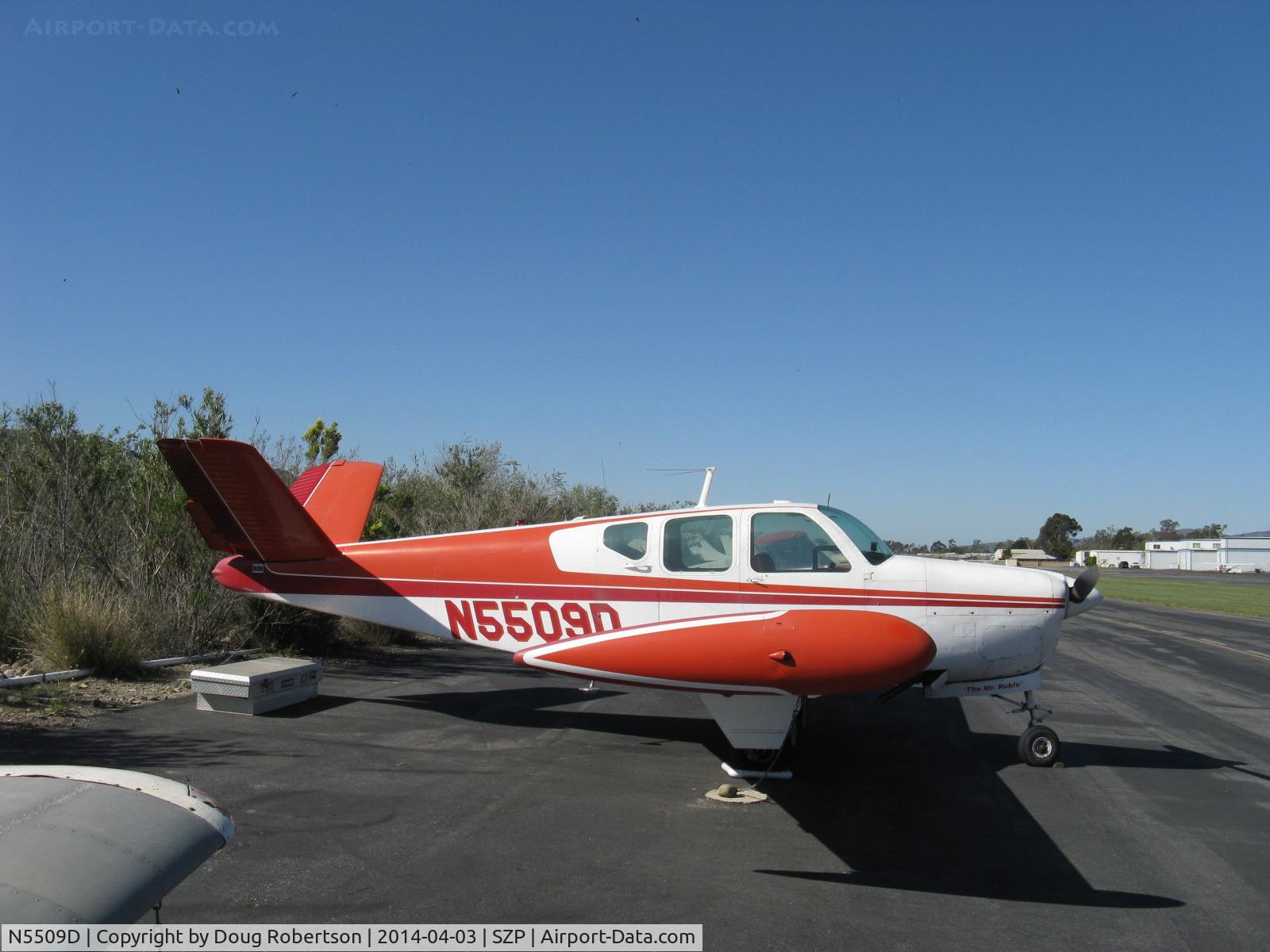 N5509D, 1957 Beech H35 Bonanza C/N D-5055, 1957 Beech H35 BONANZA, Continental O-470-G 240 Hp