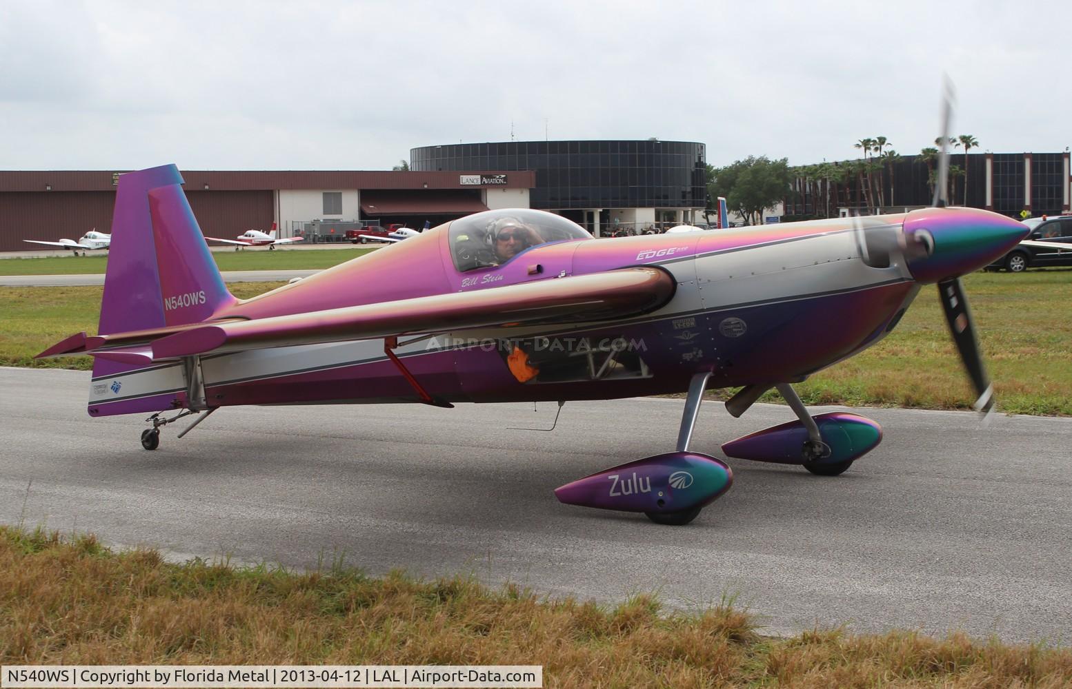 N540WS, 2002 Zivko Edge 540 C/N 0032, Bill Stein Aerosports Edge 540, plane changes colors as it taxis by
