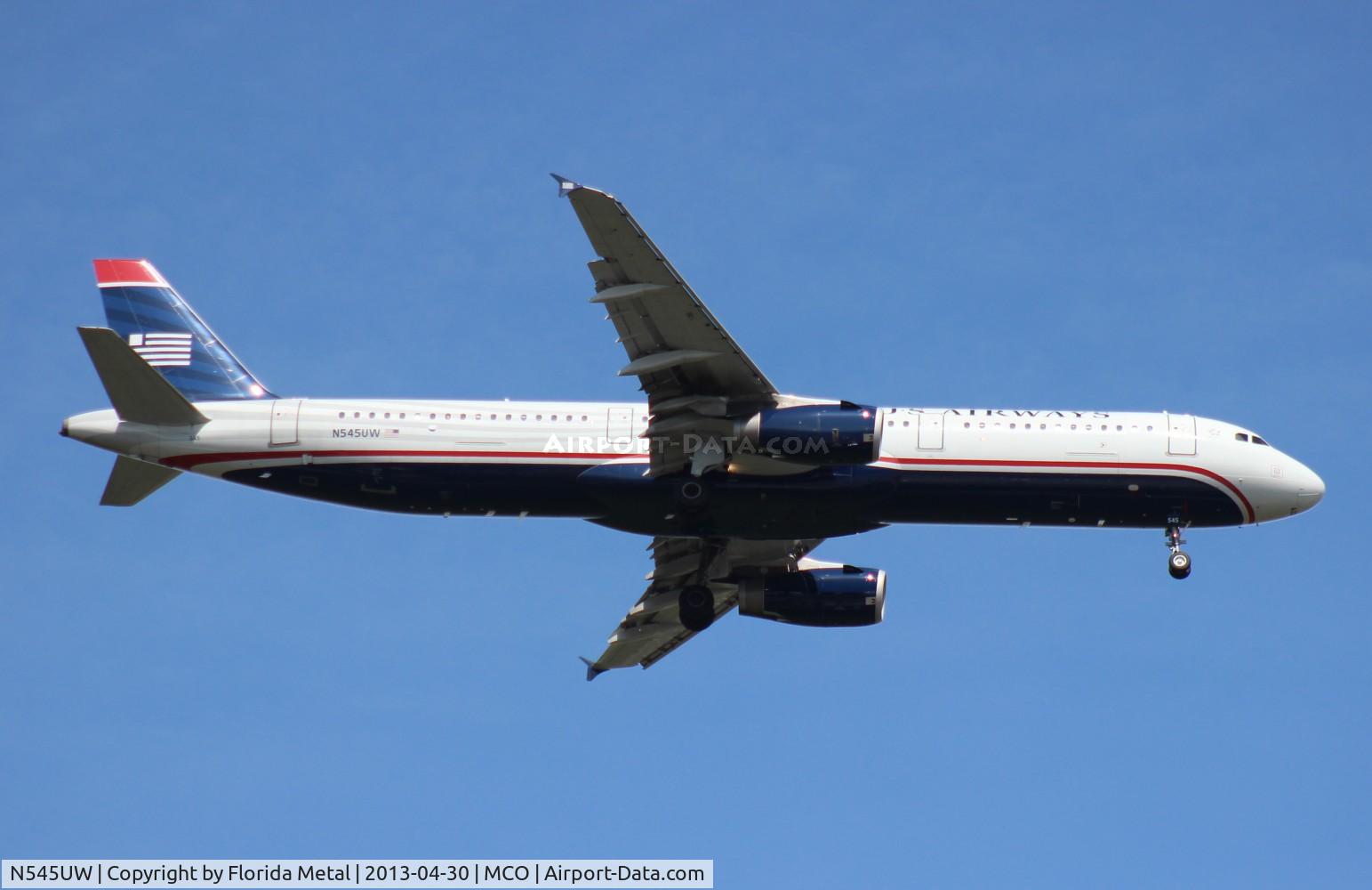 N545UW, 2011 Airbus A321-231 C/N 4850, US Airways A321