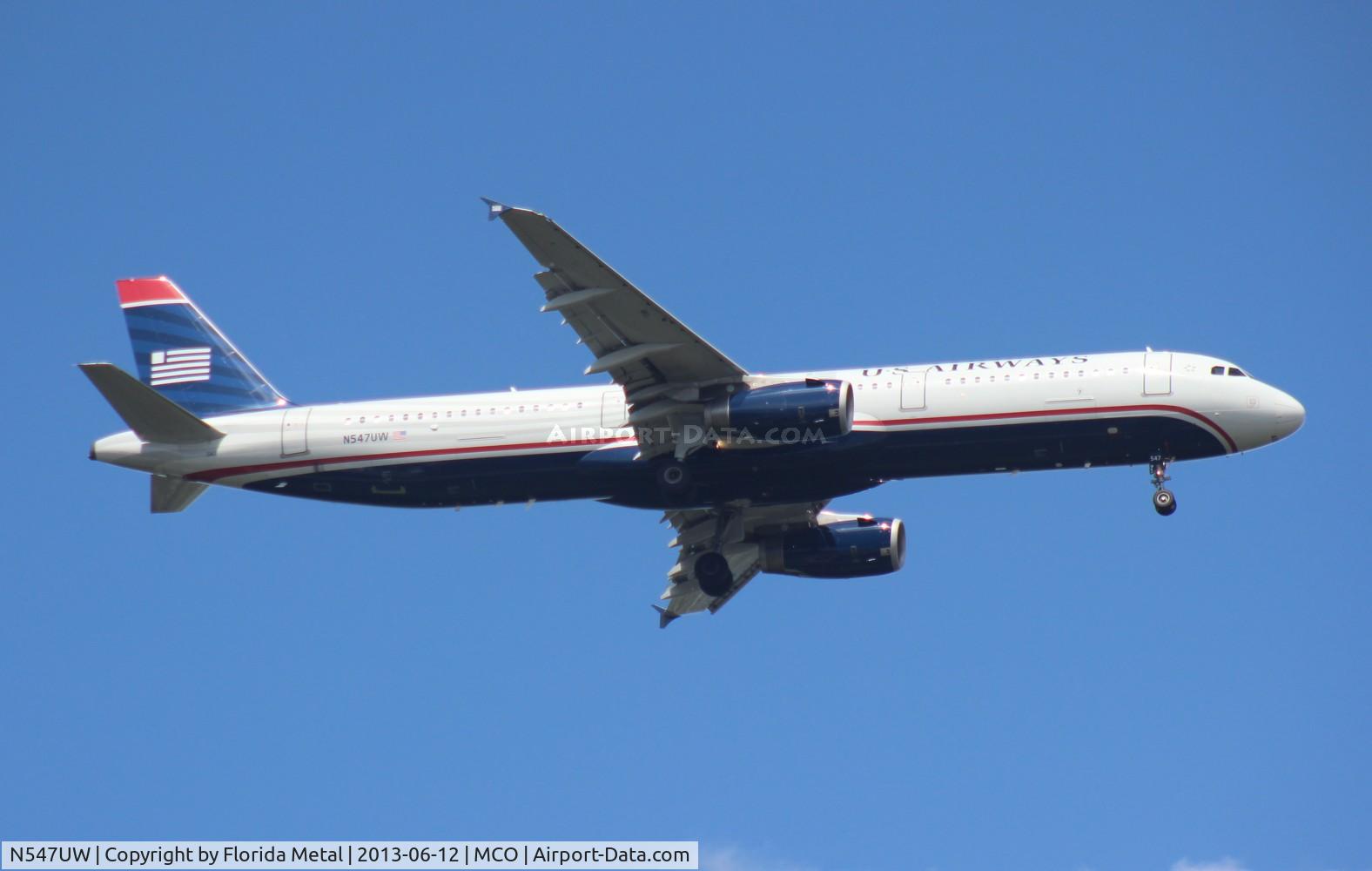 N547UW, 2011 Airbus A321-231 C/N 4893, US Airways A321