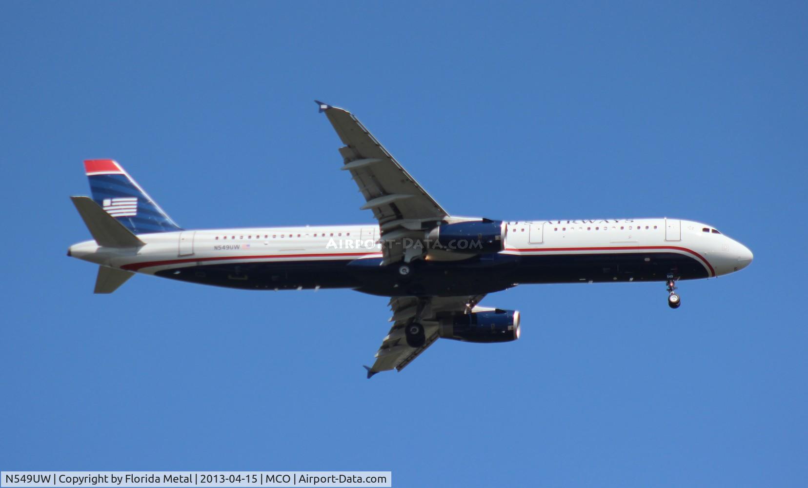 N549UW, 2011 Airbus A321-231 C/N 4932, US Airways A321