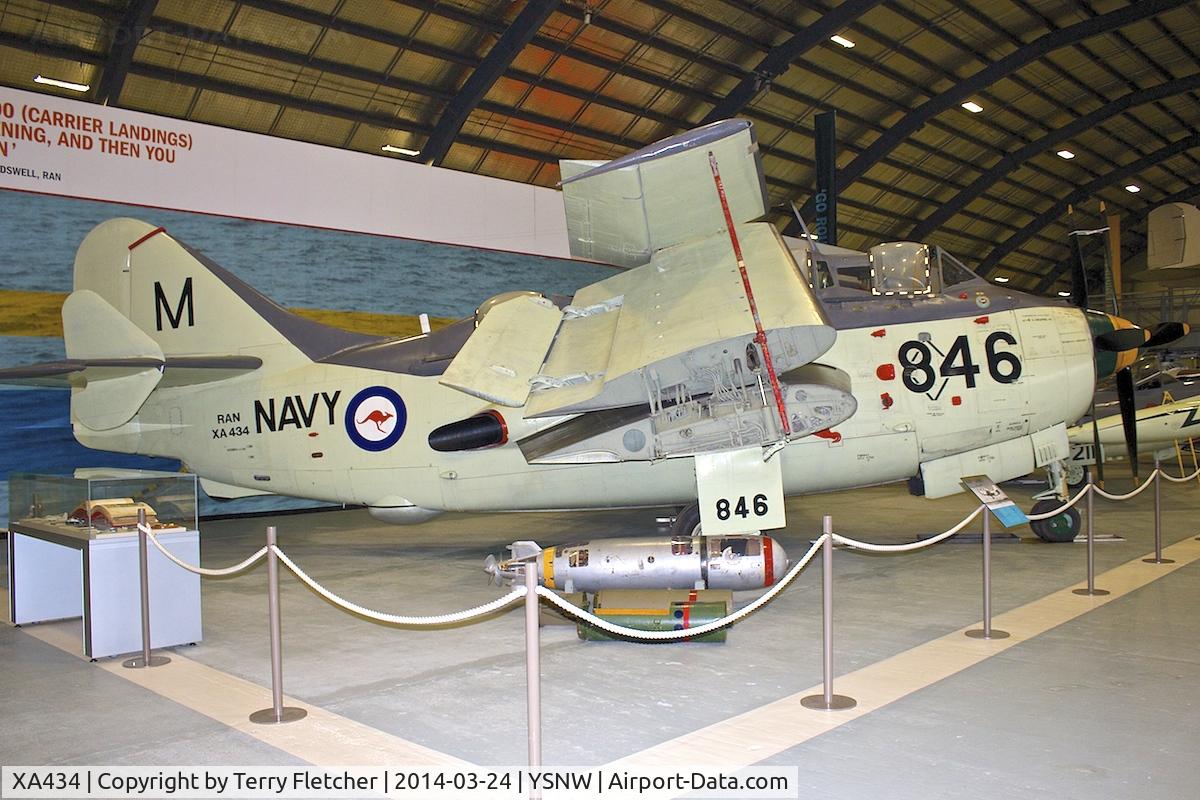 XA434, Fairey Gannet AS.1 C/N F9304, Displayed at the  Australian Fleet Air Arm Museum,  a military aerospace museum located at the naval air station HMAS Albatross, near Nowra, New South Wales