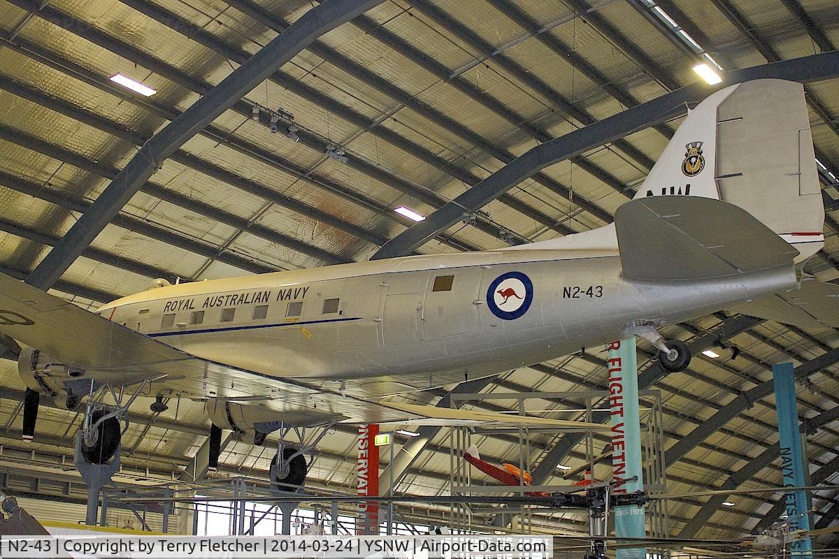 N2-43, 1942 Douglas C-47A C/N 12542, Displayed at the  Australian Fleet Air Arm Museum,  a military aerospace museum located at the naval air station HMAS Albatross, near Nowra, New South Wales