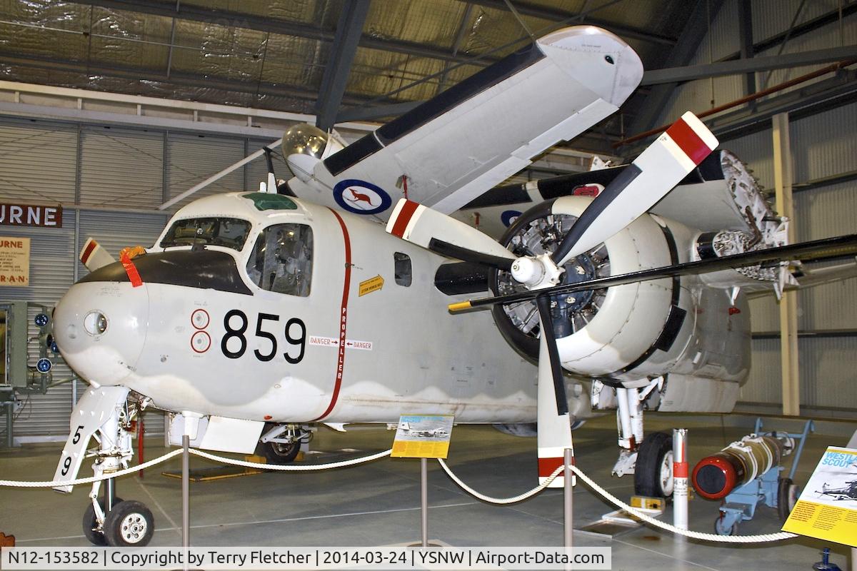 N12-153582, Grumman S-2E Tracker C/N 338C, Displayed at the  Australian Fleet Air Arm Museum,  a military aerospace museum located at the naval air station HMAS Albatross, near Nowra, New South Wales