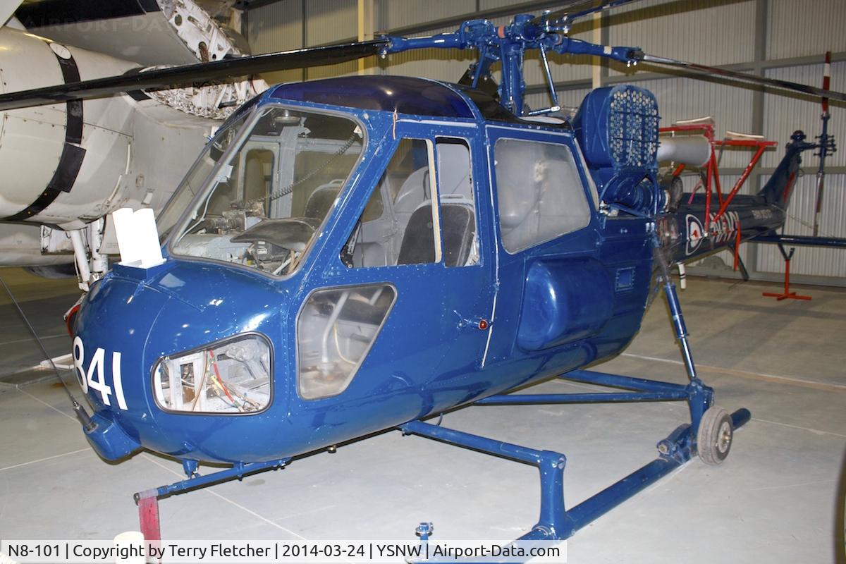 N8-101, 1963 Westland Scout AH.1 C/N F.9490, Displayed at the  Australian Fleet Air Arm Museum,  a military aerospace museum located at the naval air station HMAS Albatross, near Nowra, New South Wales