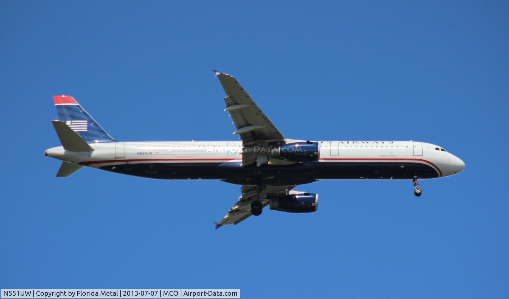 N551UW, 2011 Airbus A321-231 C/N 4940, US Airways A321