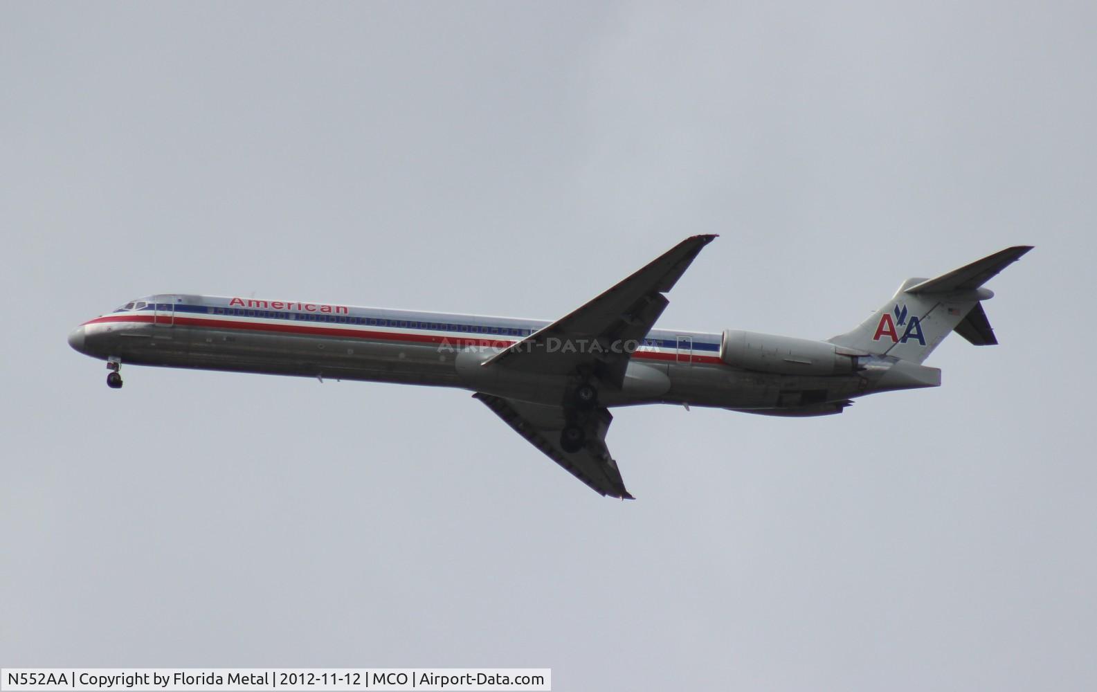 N552AA, 1991 McDonnell Douglas MD-82 (DC-9-82) C/N 53034, American MD-82