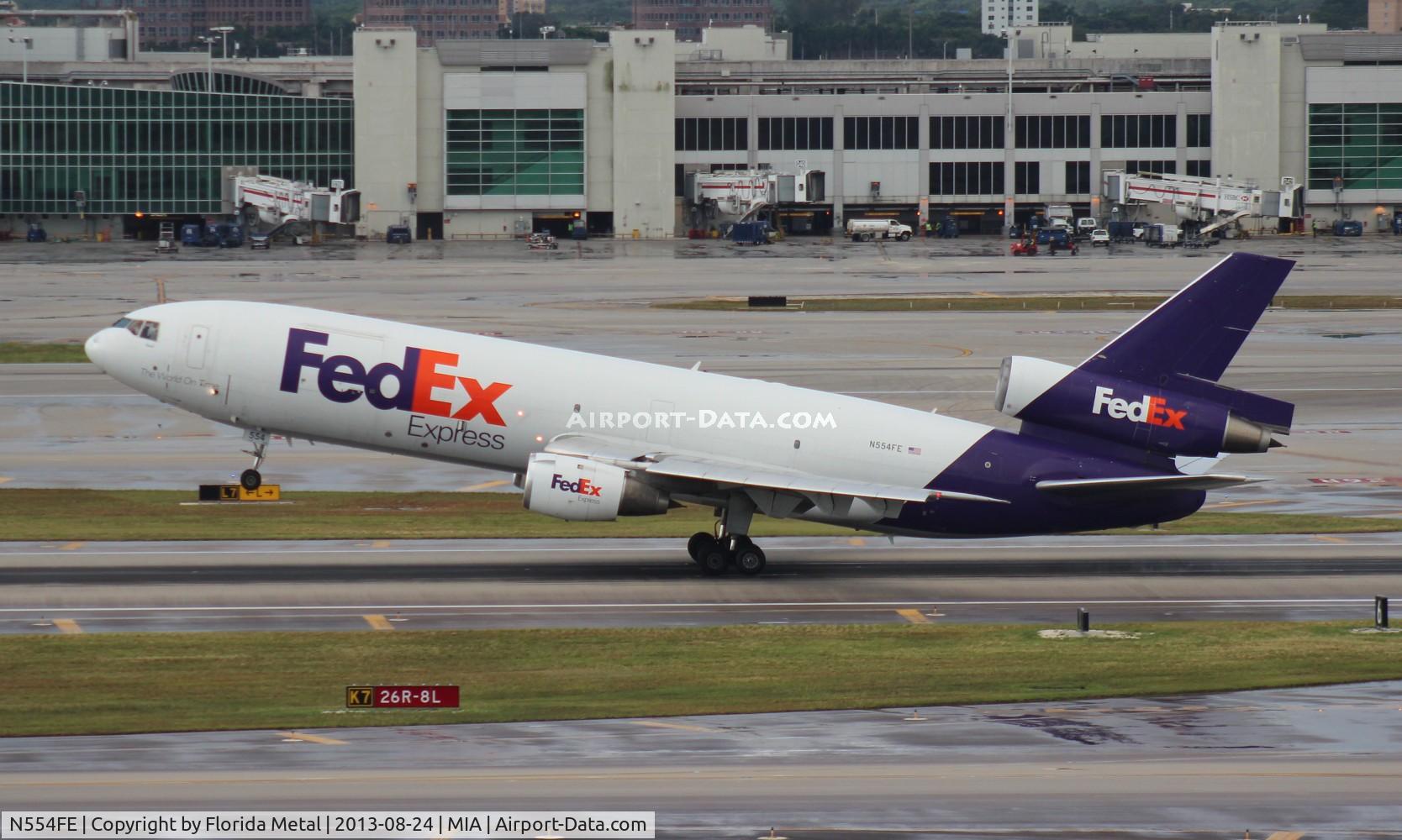 N554FE, 1972 McDonnell Douglas MD-10-10F C/N 46708, Fed Ex MD-10-10F