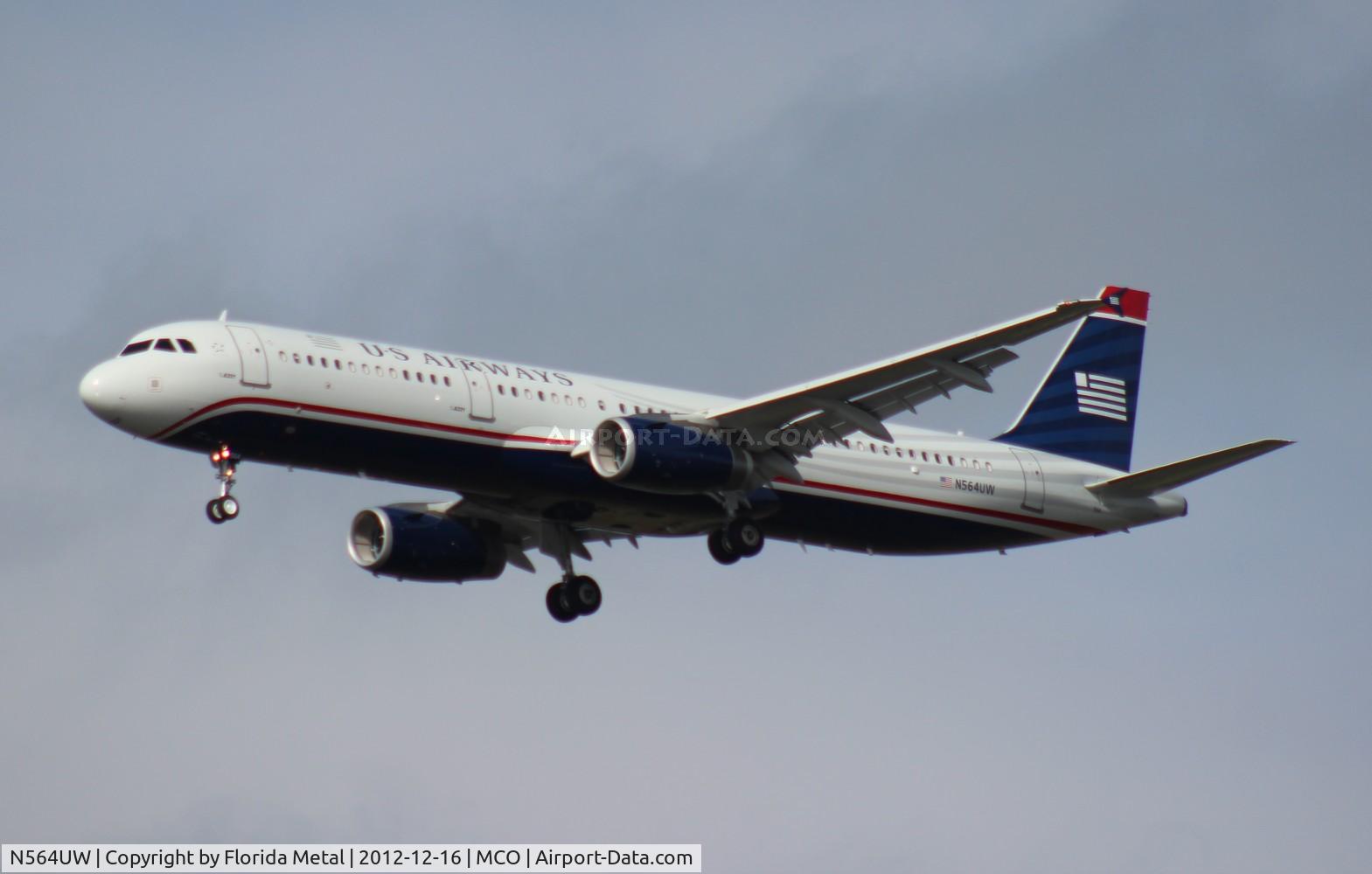 N564UW, 2012 Airbus A321-231 C/N 5374, US Airways A321
