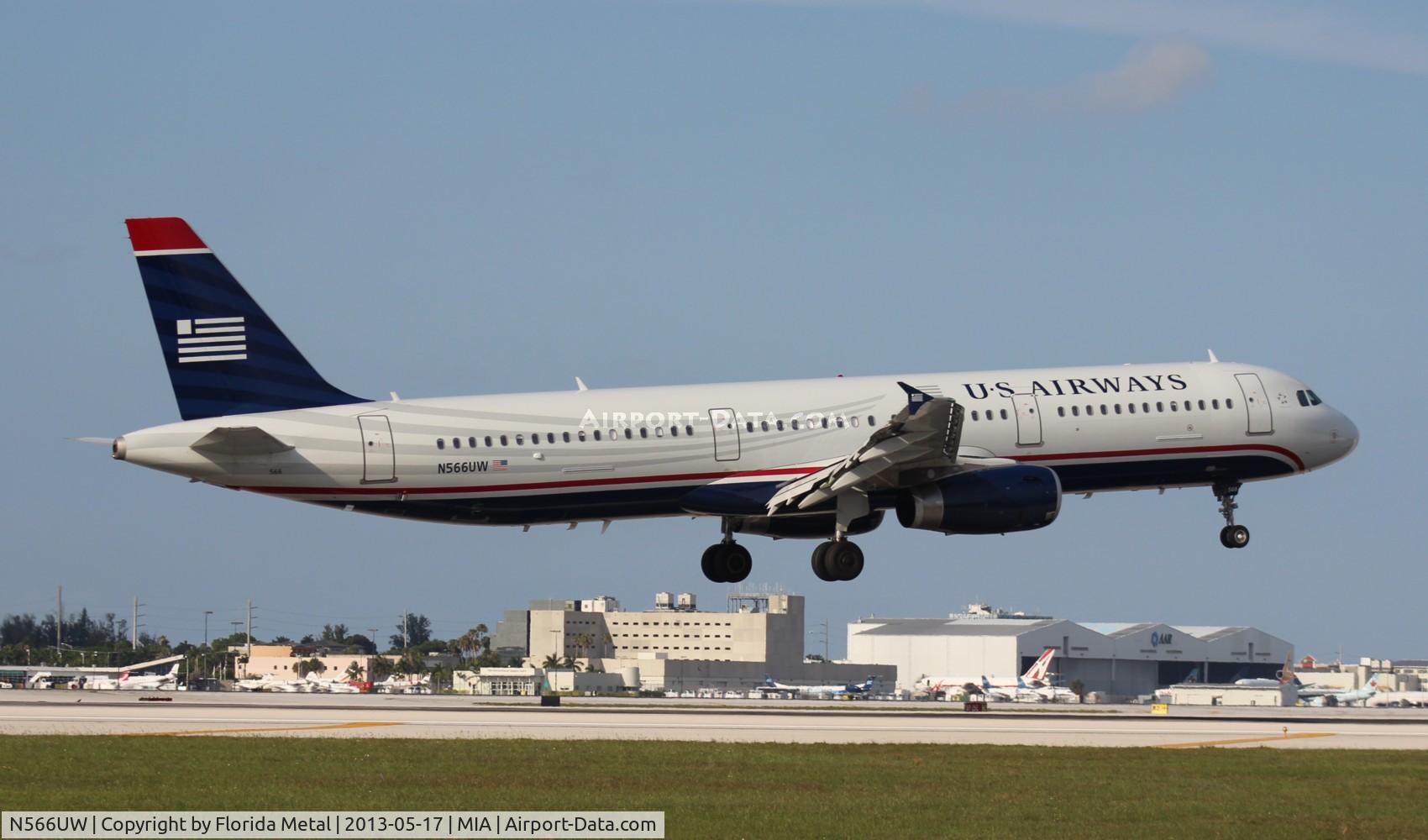 N566UW, 2012 Airbus A321-231 C/N 5422, US Airways A321