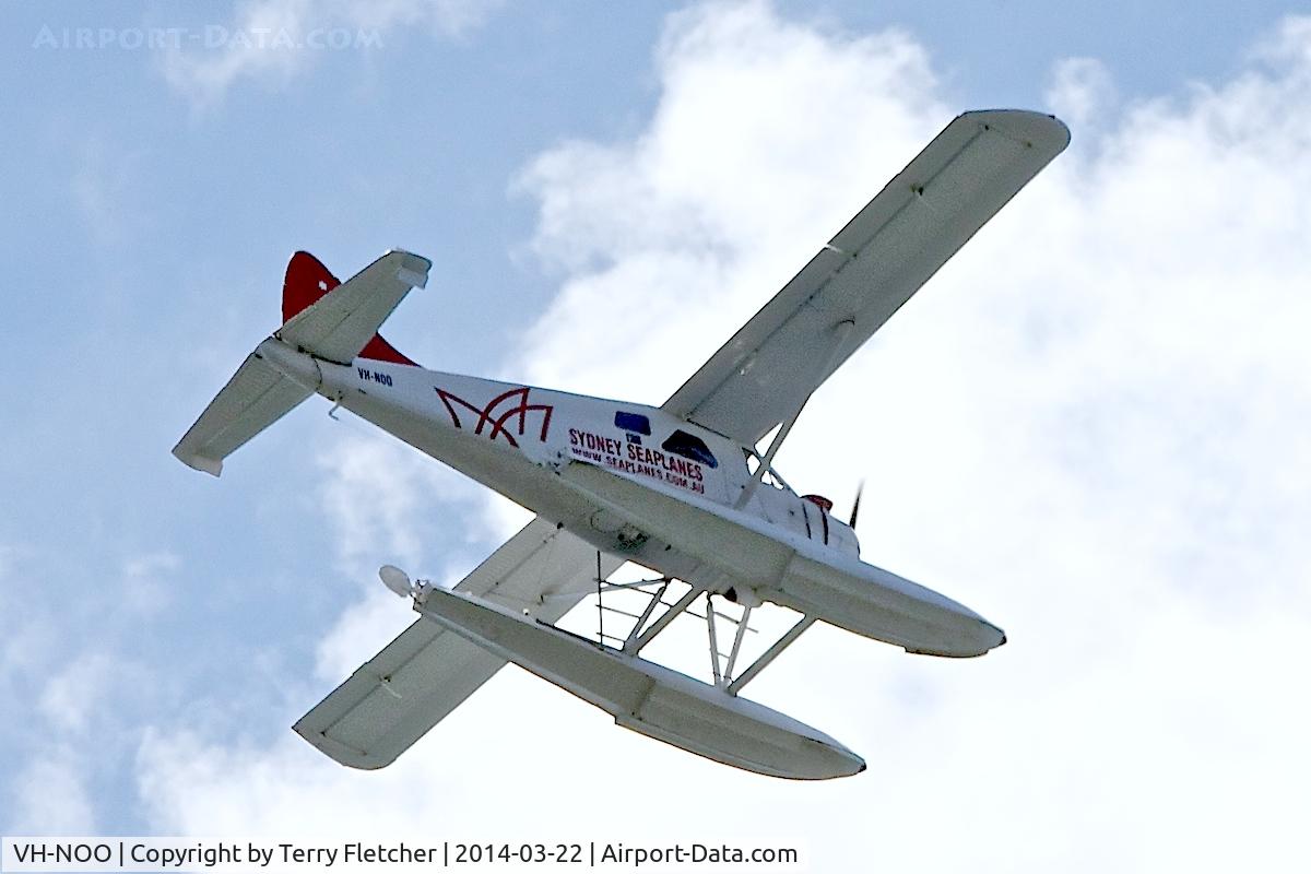 VH-NOO, 1963 De Havilland Canada DHC-2 Beaver Mk.I C/N 1535, Over Sydney Harbour