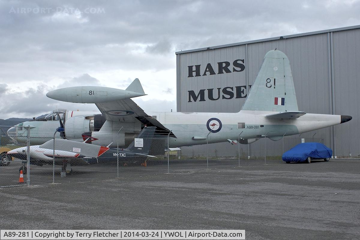 A89-281, Lockheed SP-2H Neptune C/N 726-7281, Lockheed SP-2H Neptune, c/n: 726-7281 outside the HARS Museum at Illawarra Regional