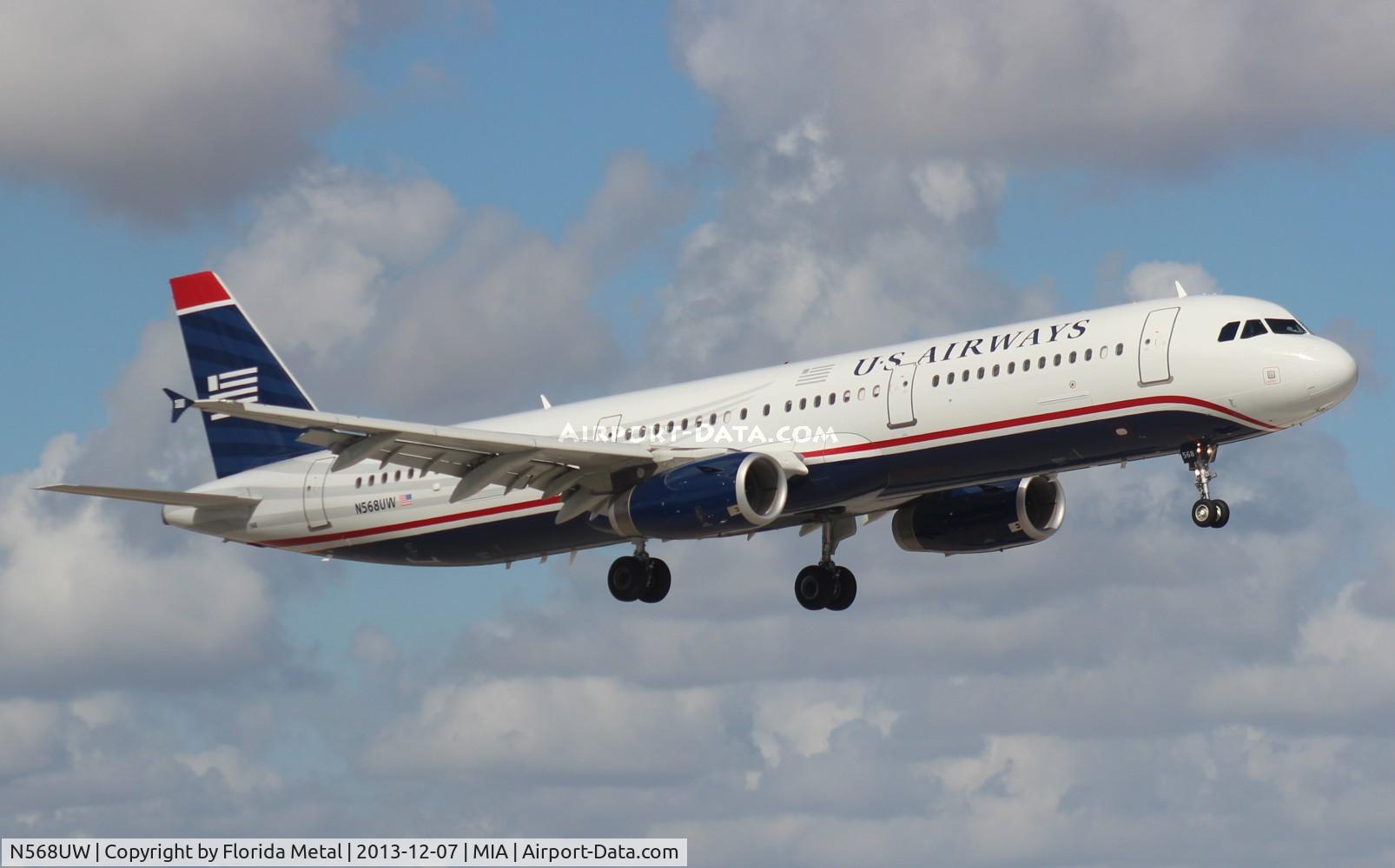 N568UW, 2013 Airbus A321-231 C/N 5751, US Airways A321