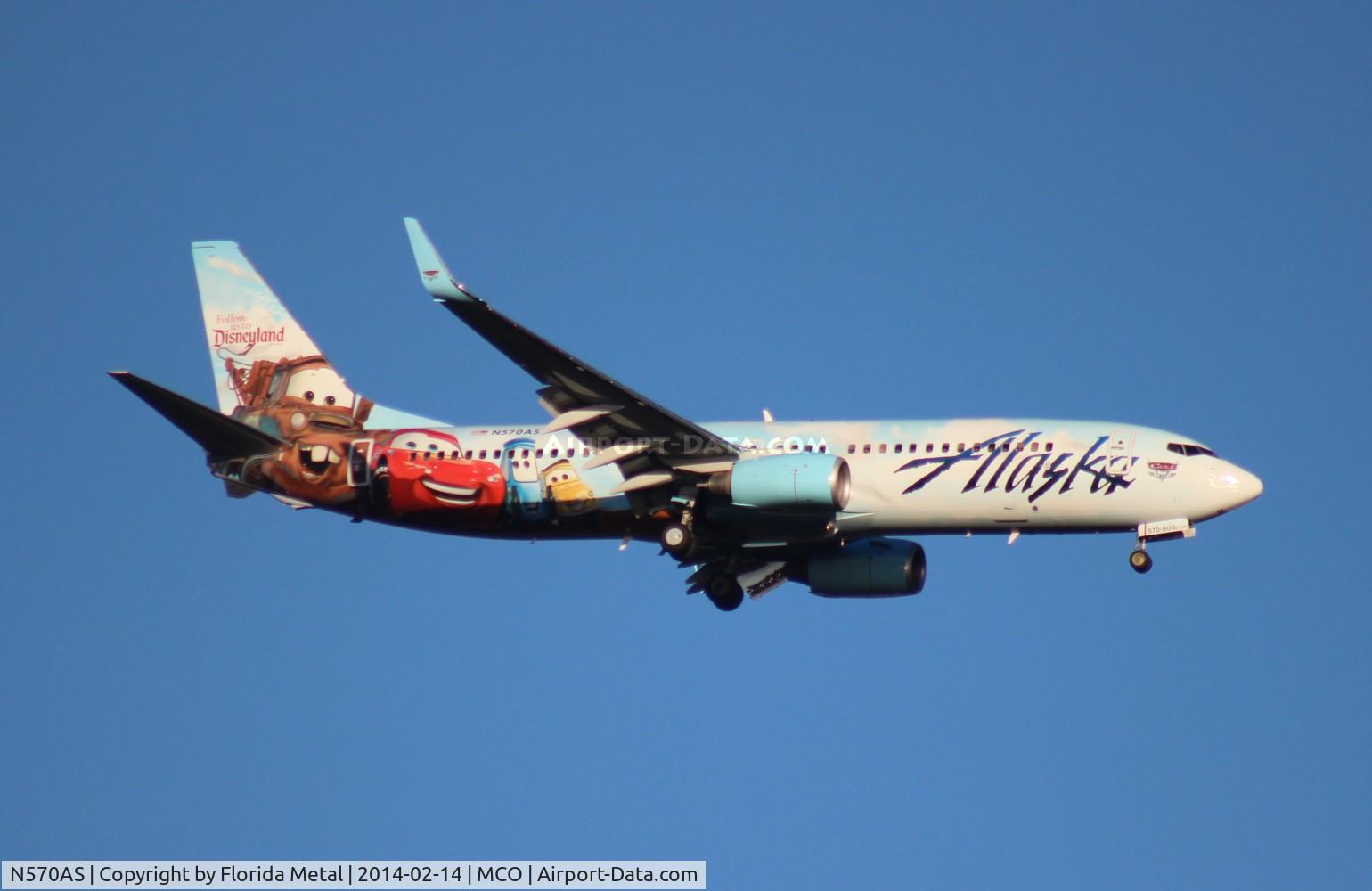 N570AS, 2007 Boeing 737-890 C/N 35185, Alaska 