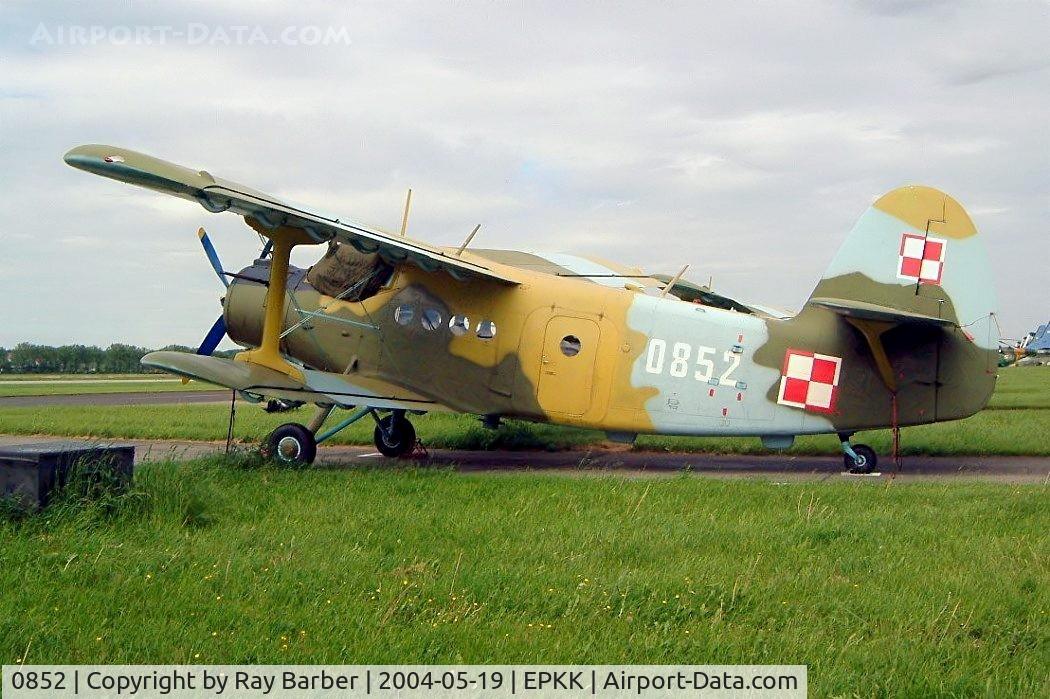 0852, Antonov An-2 Colt C/N 1G108-52, Antonov An-2T [1G108-52] (Polish Air Force) Kracow-Balice~SP 19/05/2004