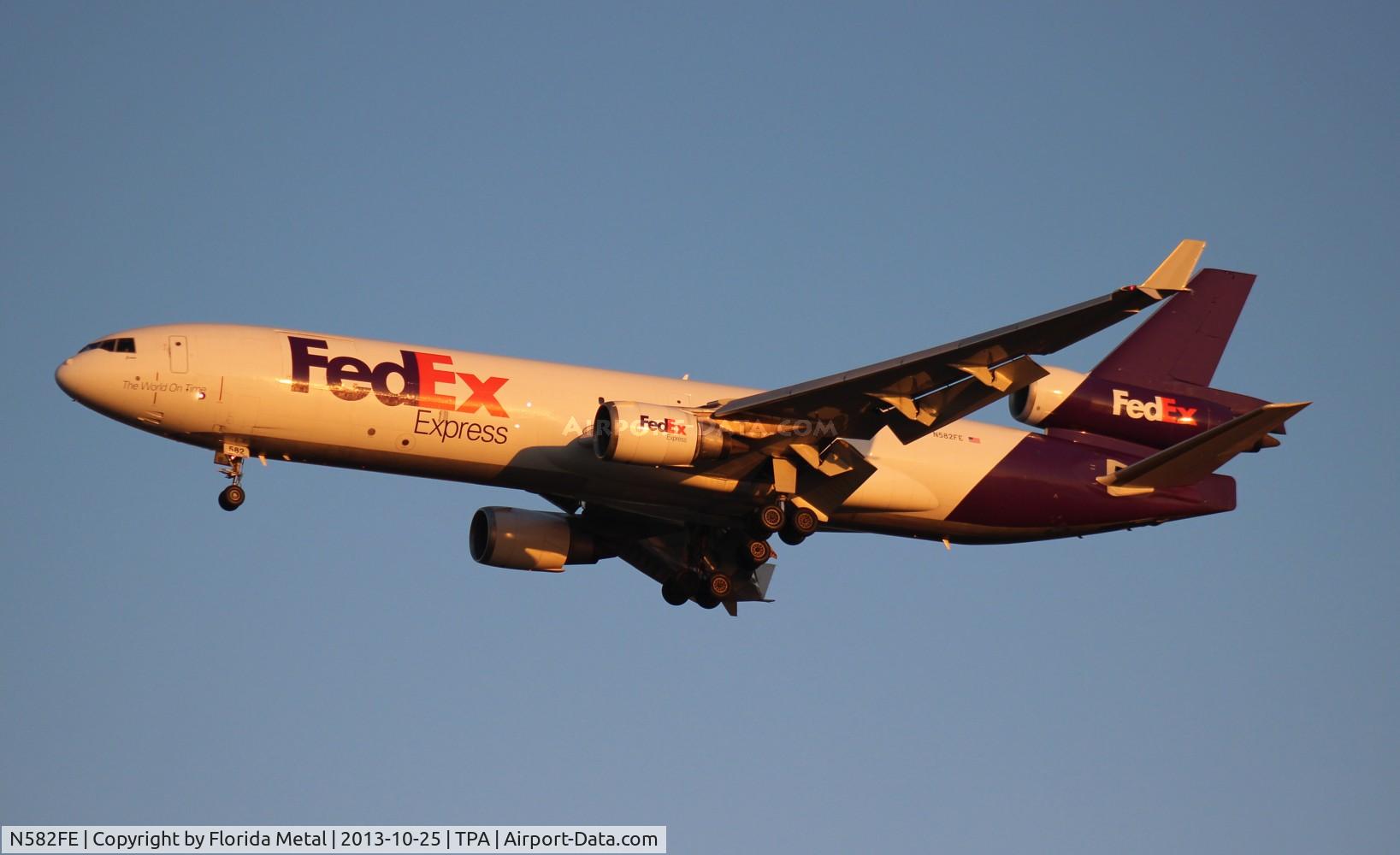 N582FE, 1991 McDonnell Douglas MD-11F C/N 48420, Fed Ex MD-11F