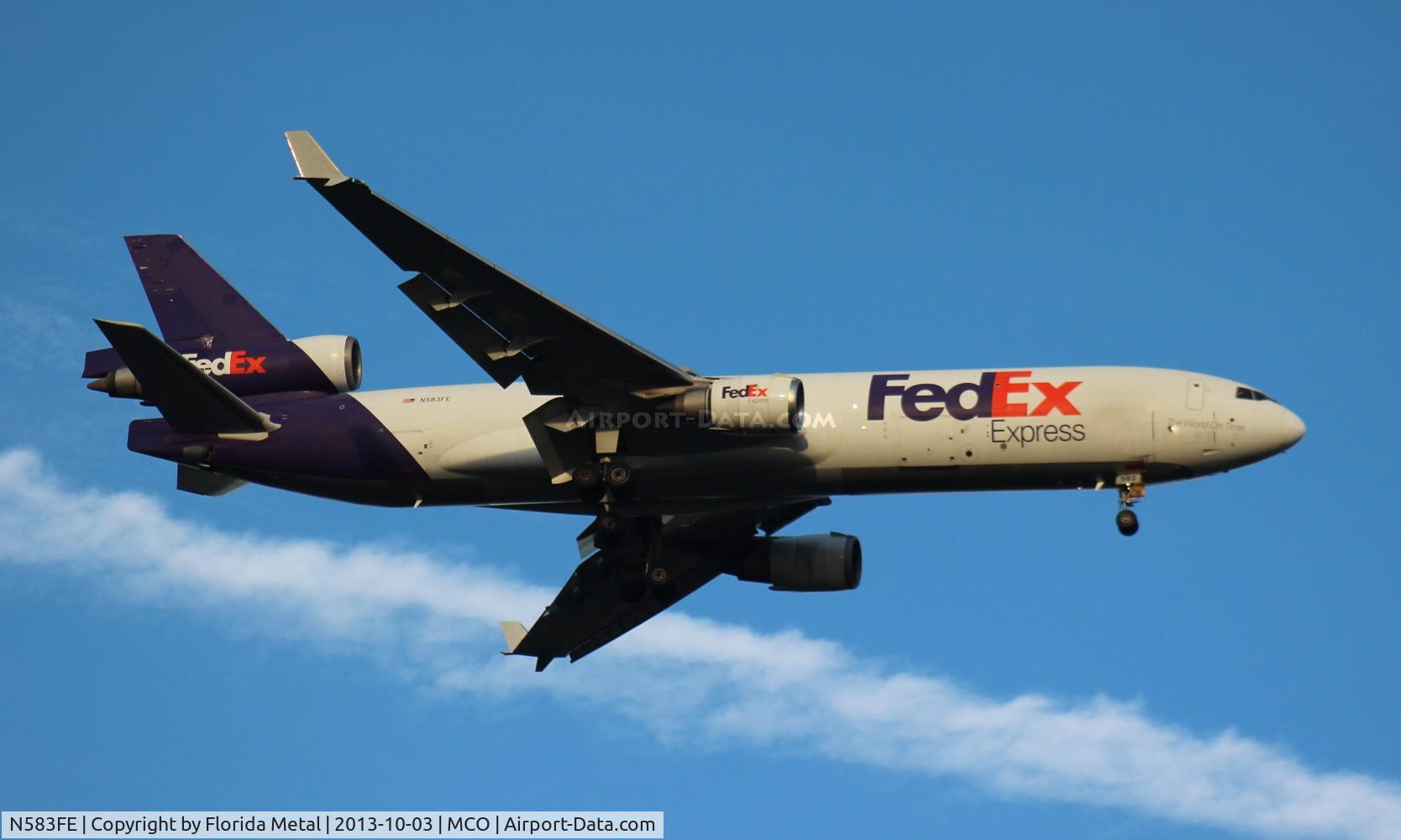 N583FE, 1991 McDonnell Douglas MD-11F C/N 48421, Fed Ex MD-11F