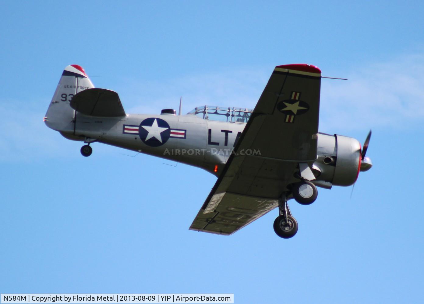 N584M, 1958 North American T-6G Texan C/N 168-92, T-6G Texan